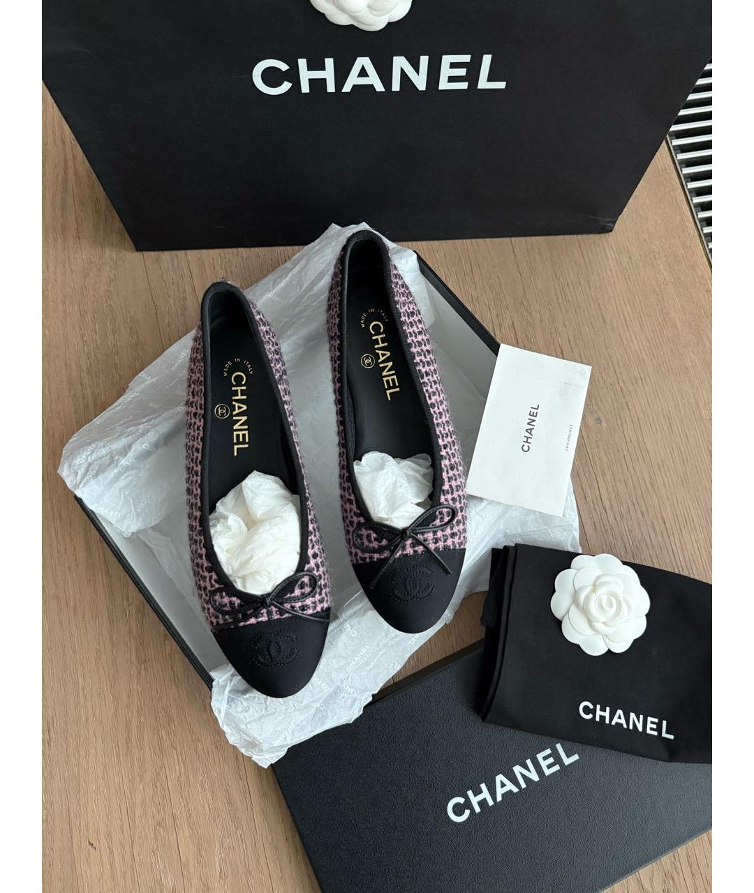 CHANEL Мульти текстильные балетки, фото 2