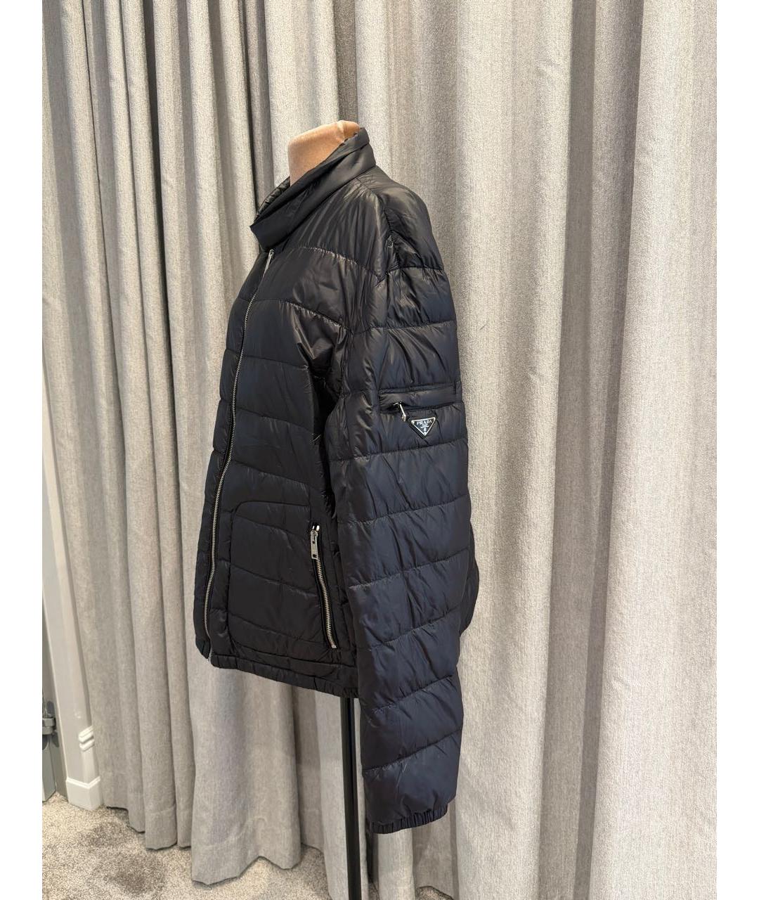 PRADA Черный полиэстеровый пуховик, фото 8