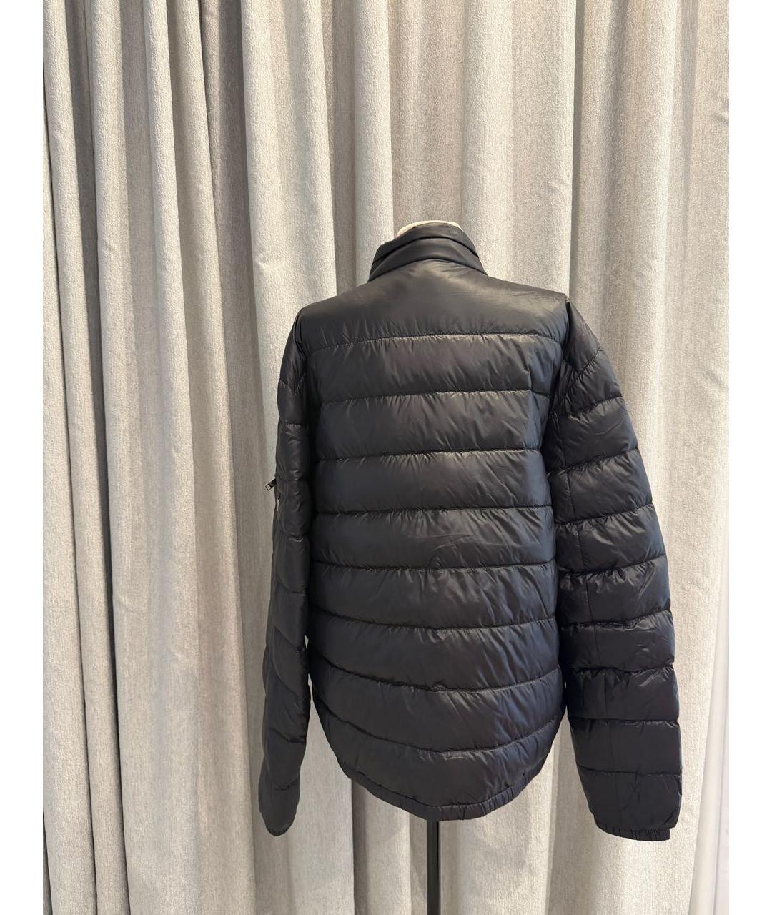 PRADA Черный полиэстеровый пуховик, фото 2