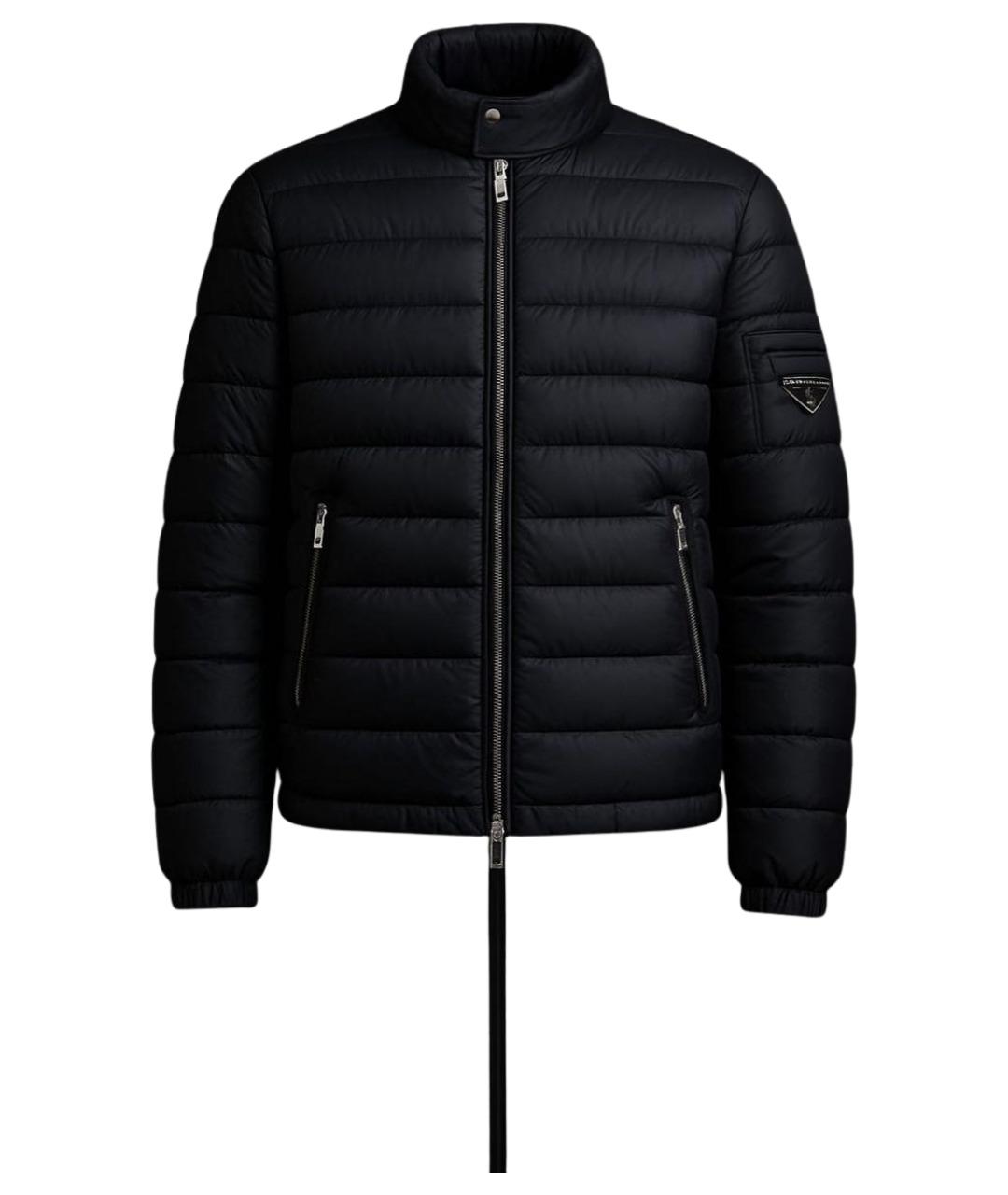 PRADA Черный полиэстеровый пуховик, фото 1