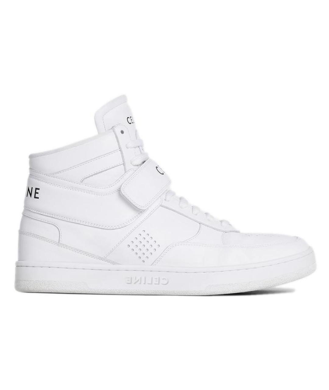 CELINE Белые кожаные кеды, фото 1