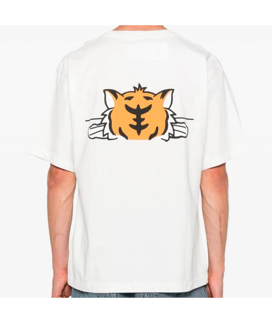 KENZO Белая хлопковая футболка, фото 3