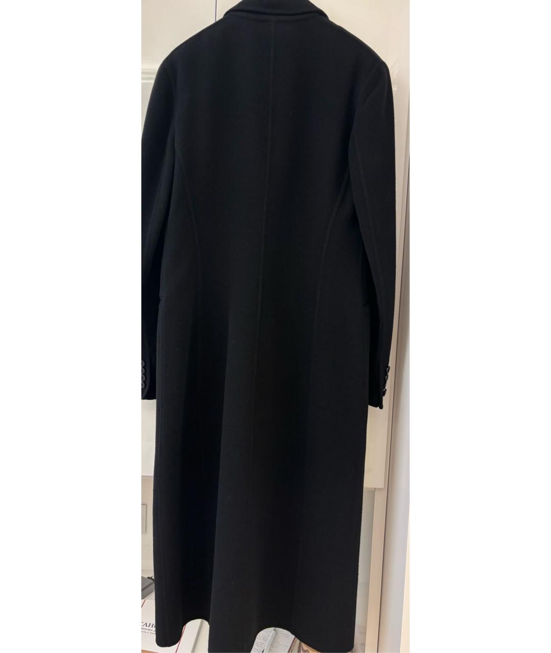 RALPH LAUREN Черное шерстяное пальто, фото 3