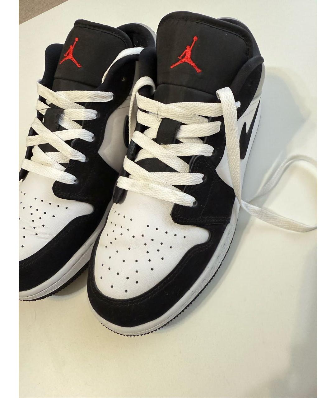 JORDAN Серые кожаные кеды, фото 5