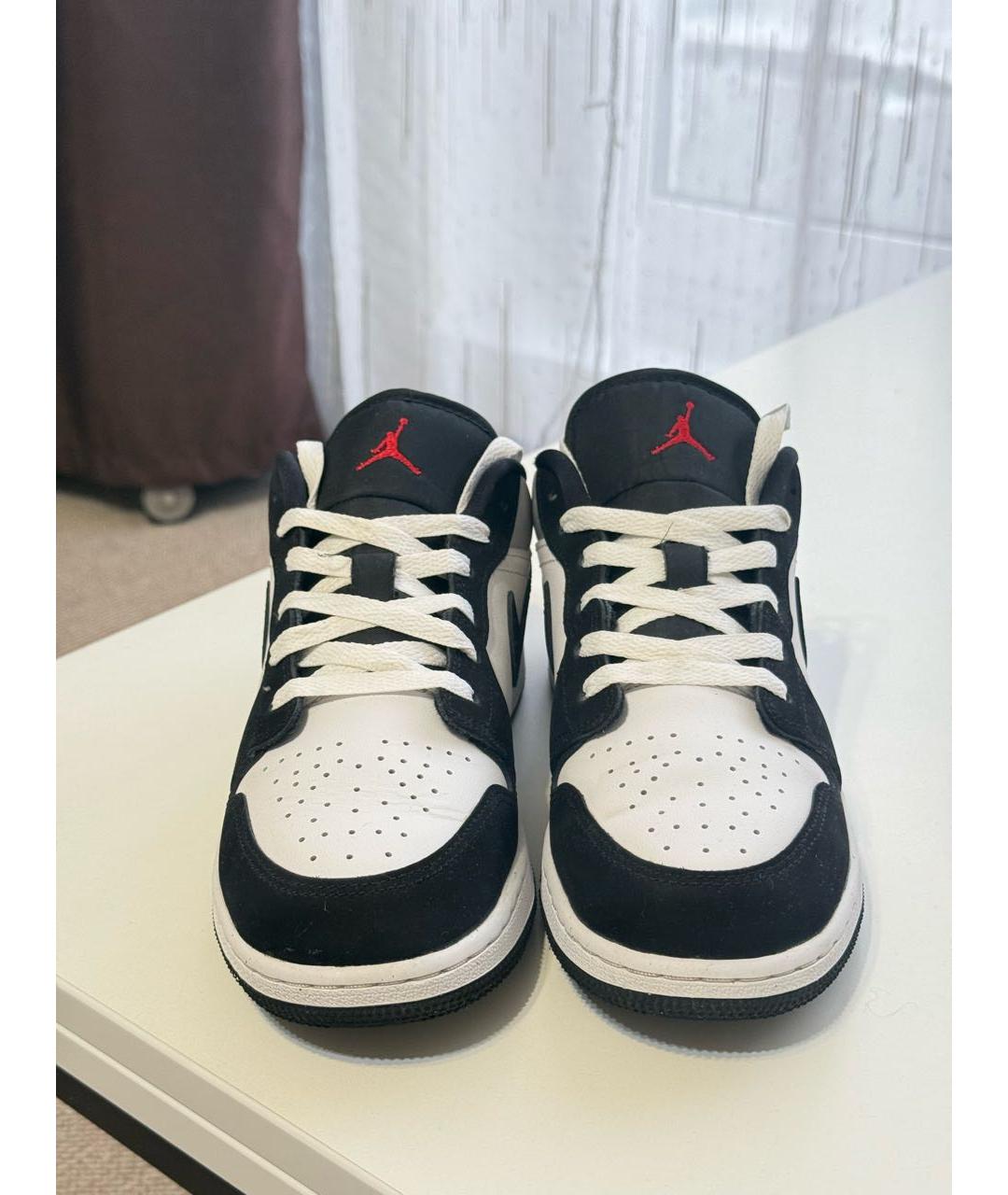 JORDAN Серые кожаные кеды, фото 2