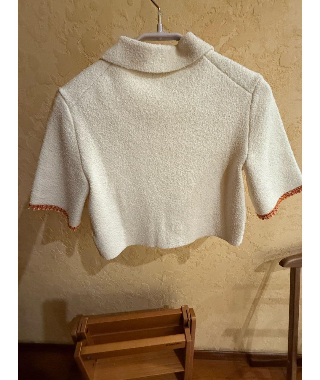 MAJE Белый хлопковый джемпер / свитер, фото 2