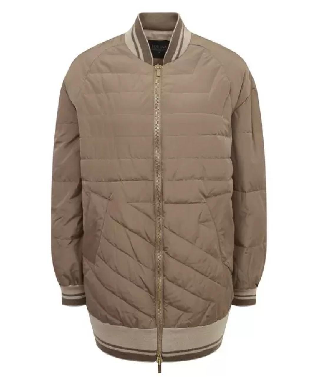 LORENA ANTONIAZZI Бежевая полиэстеровая куртка, фото 1