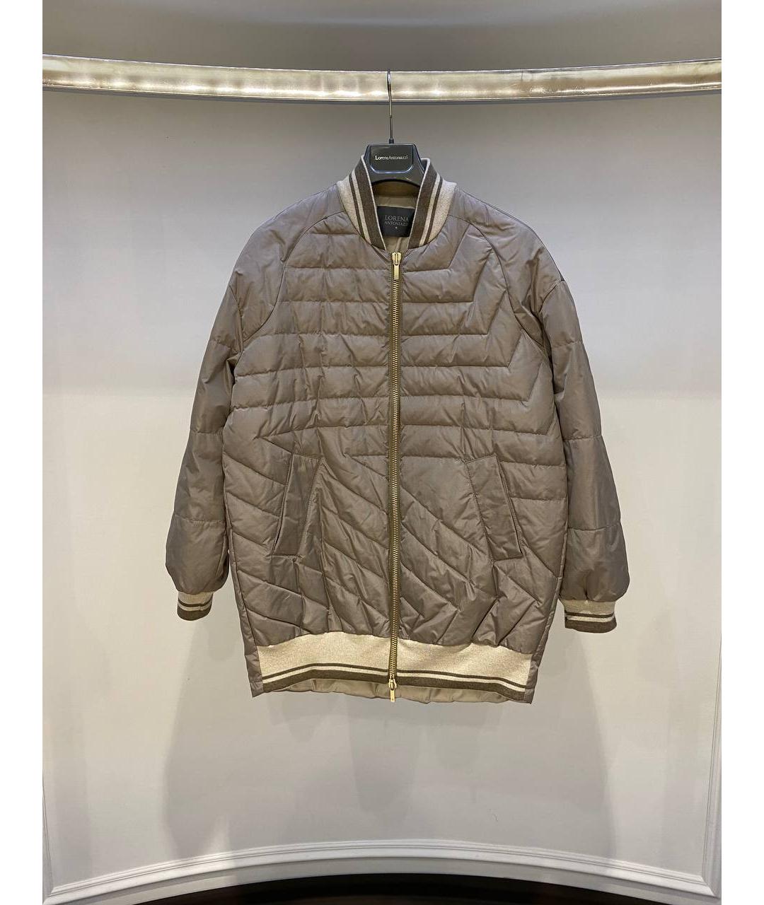 LORENA ANTONIAZZI Бежевая полиэстеровая куртка, фото 2