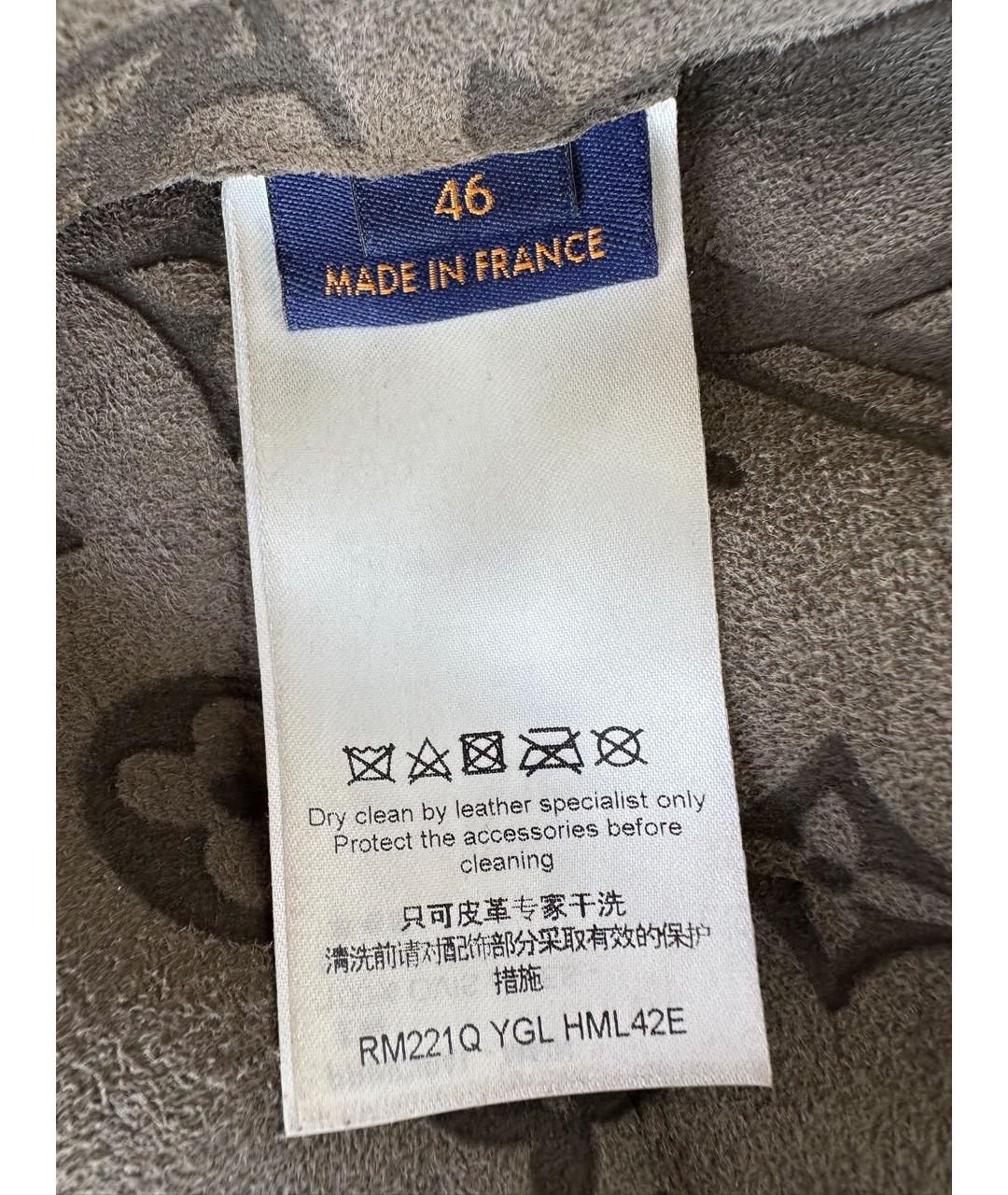 LOUIS VUITTON Бежевая замшевая дубленка/шуба, фото 5