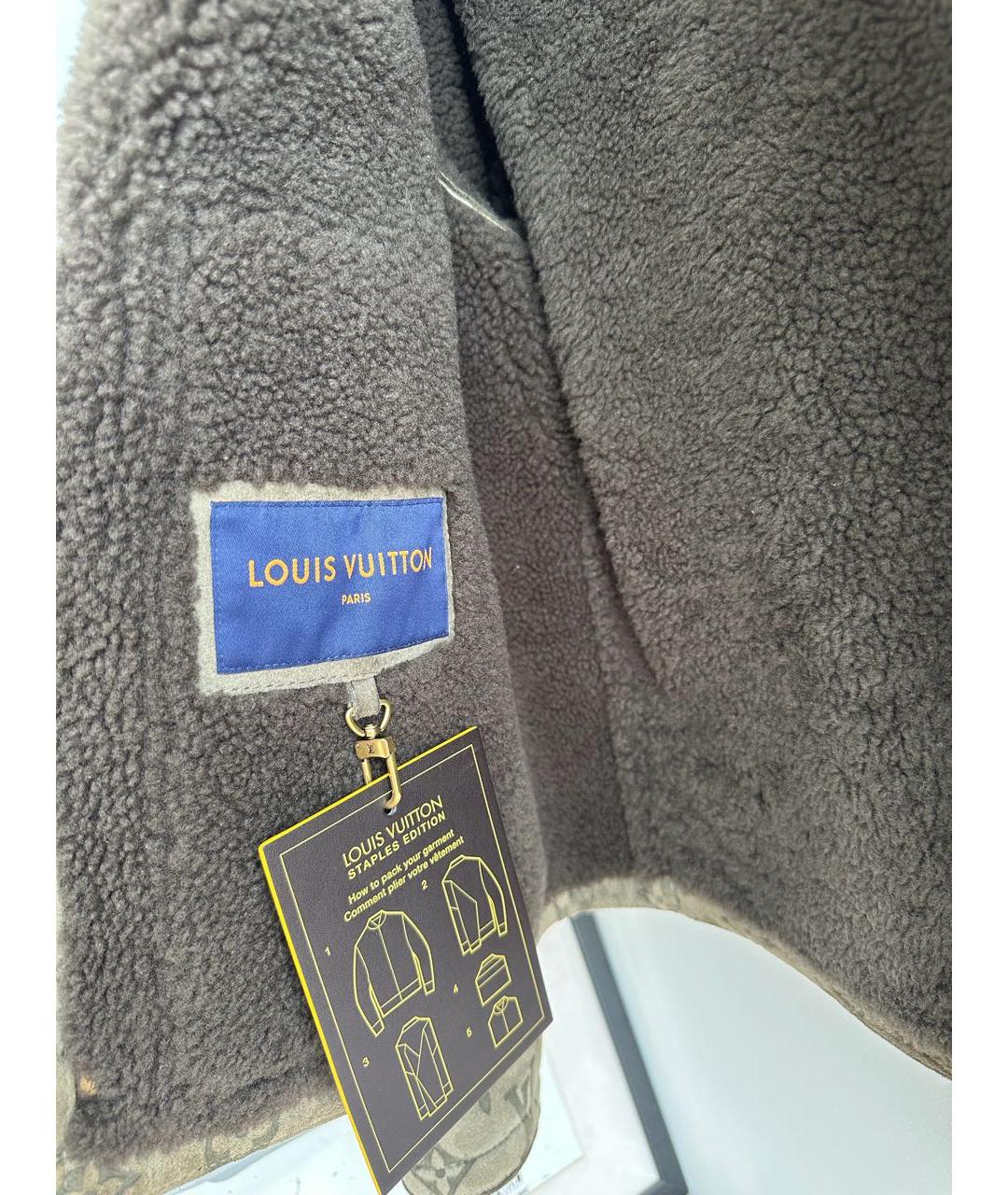 LOUIS VUITTON Бежевая замшевая дубленка/шуба, фото 6