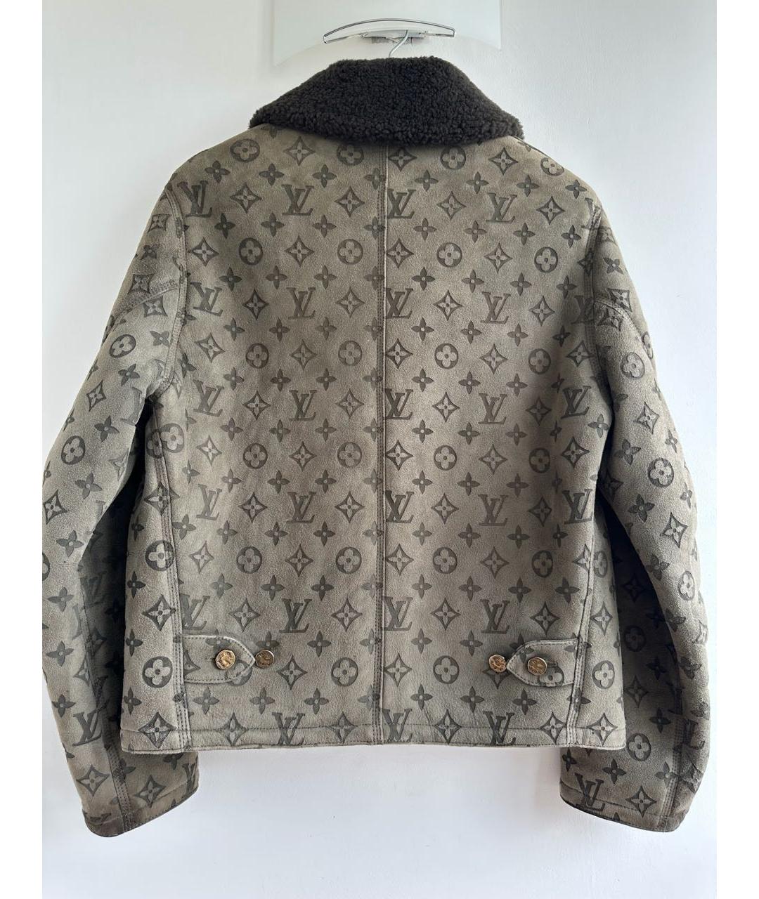 LOUIS VUITTON Бежевая замшевая дубленка/шуба, фото 2