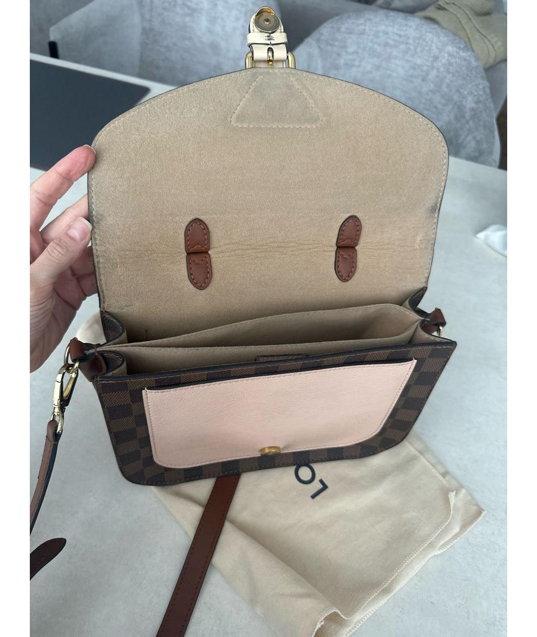 LOUIS VUITTON Коричневая сумка через плечо, фото 4