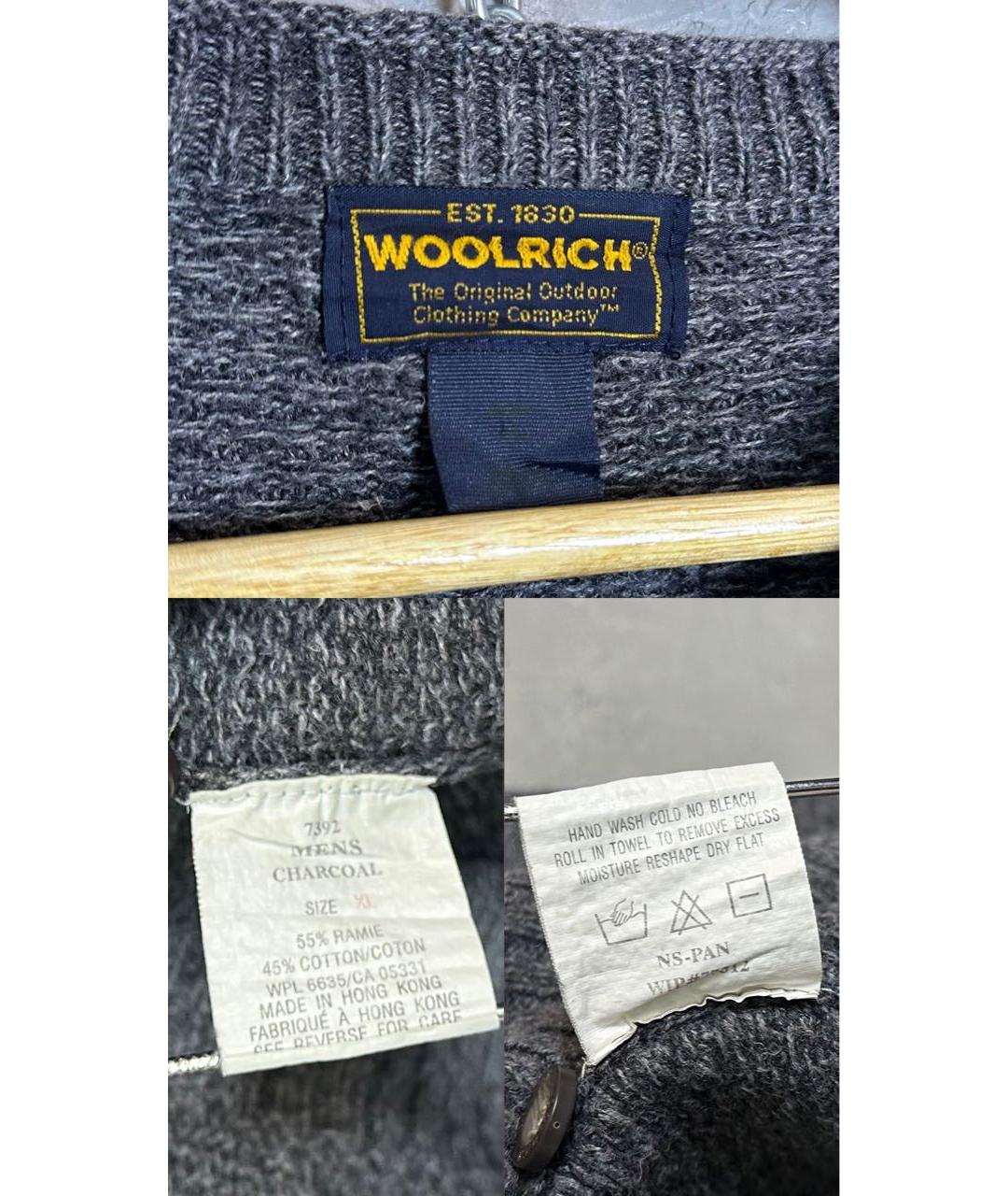 WOOLRICH Серый шерстяной джемпер / свитер, фото 5