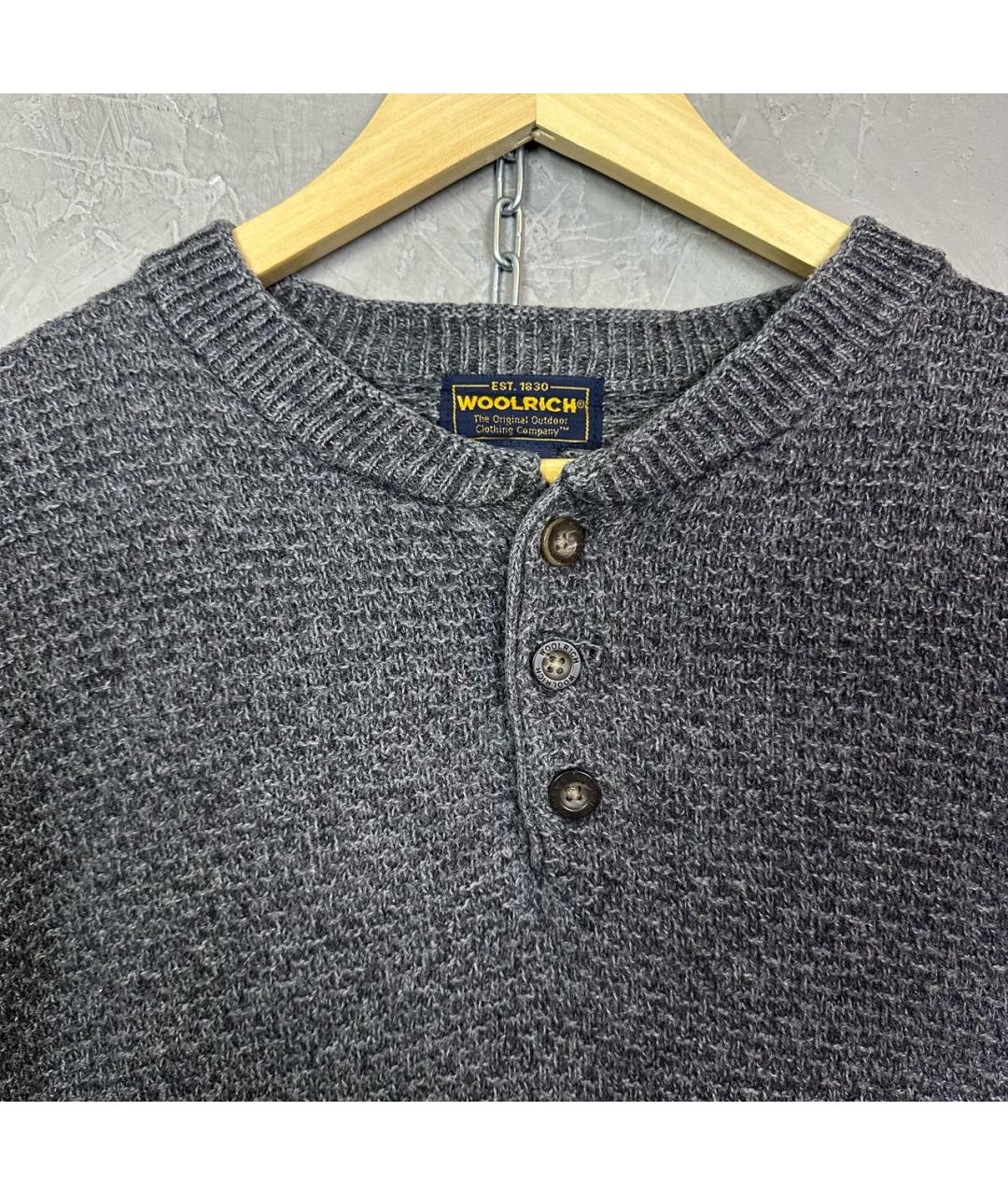 WOOLRICH Серый шерстяной джемпер / свитер, фото 3