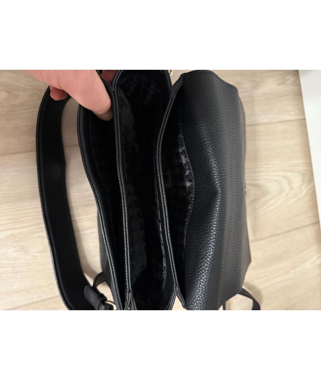 KARL LAGERFELD Черная сумка через плечо из искусственной кожи, фото 4