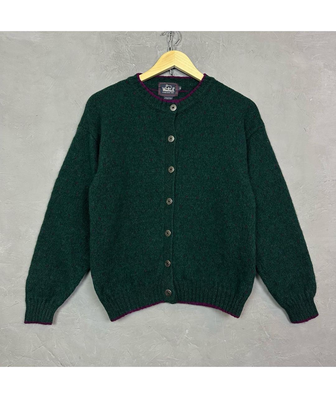 WOOLRICH Зеленый шерстяной кардиган, фото 2