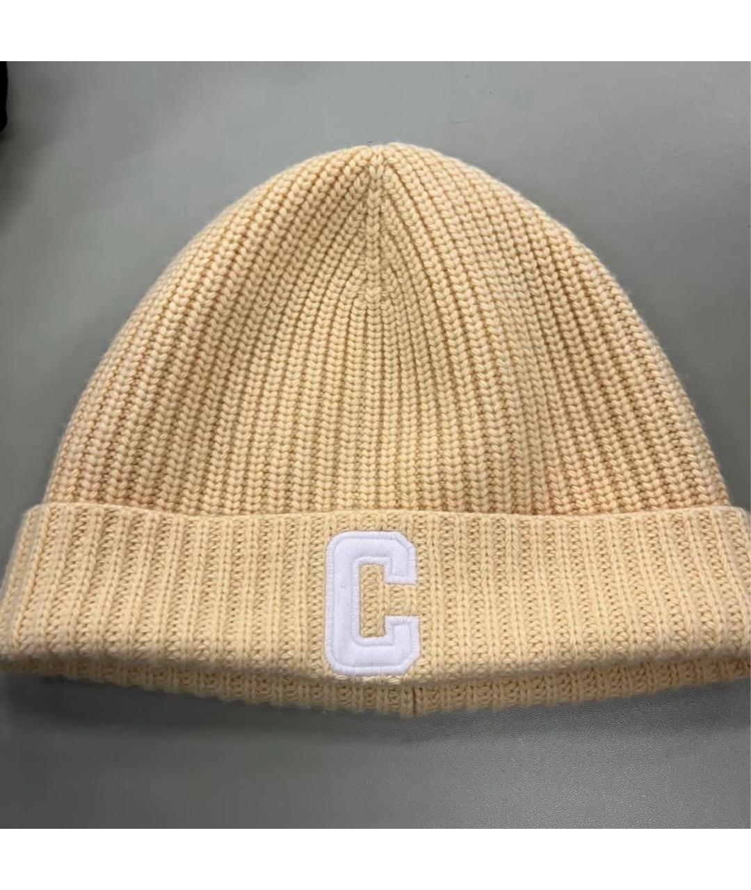 CELINE Желтая кашемировая шапка, фото 7