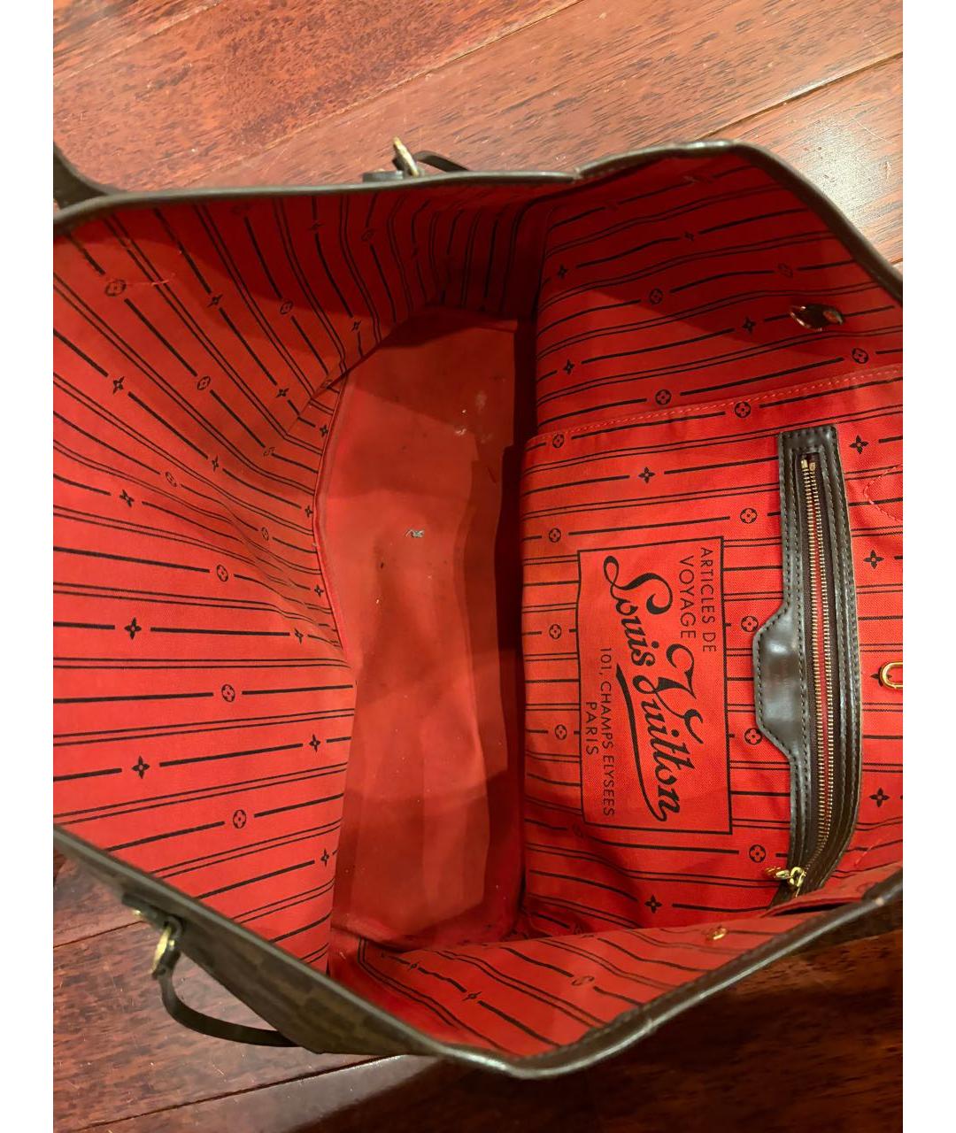 LOUIS VUITTON Коричневая пляжная сумка, фото 3