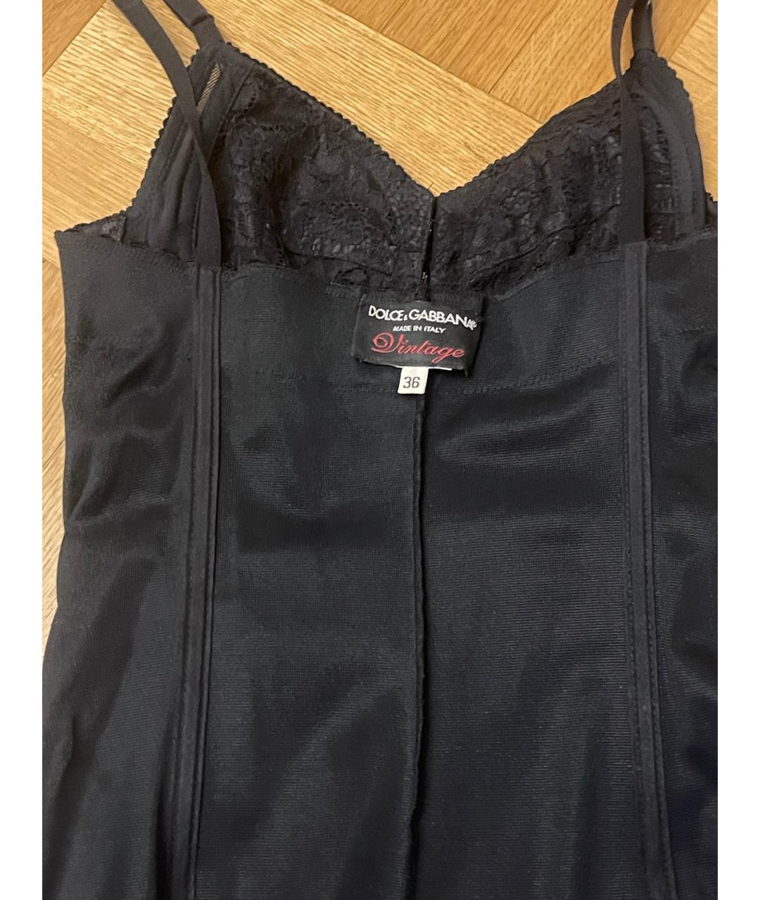 DOLCE&GABBANA Черное вечернее платье, фото 3