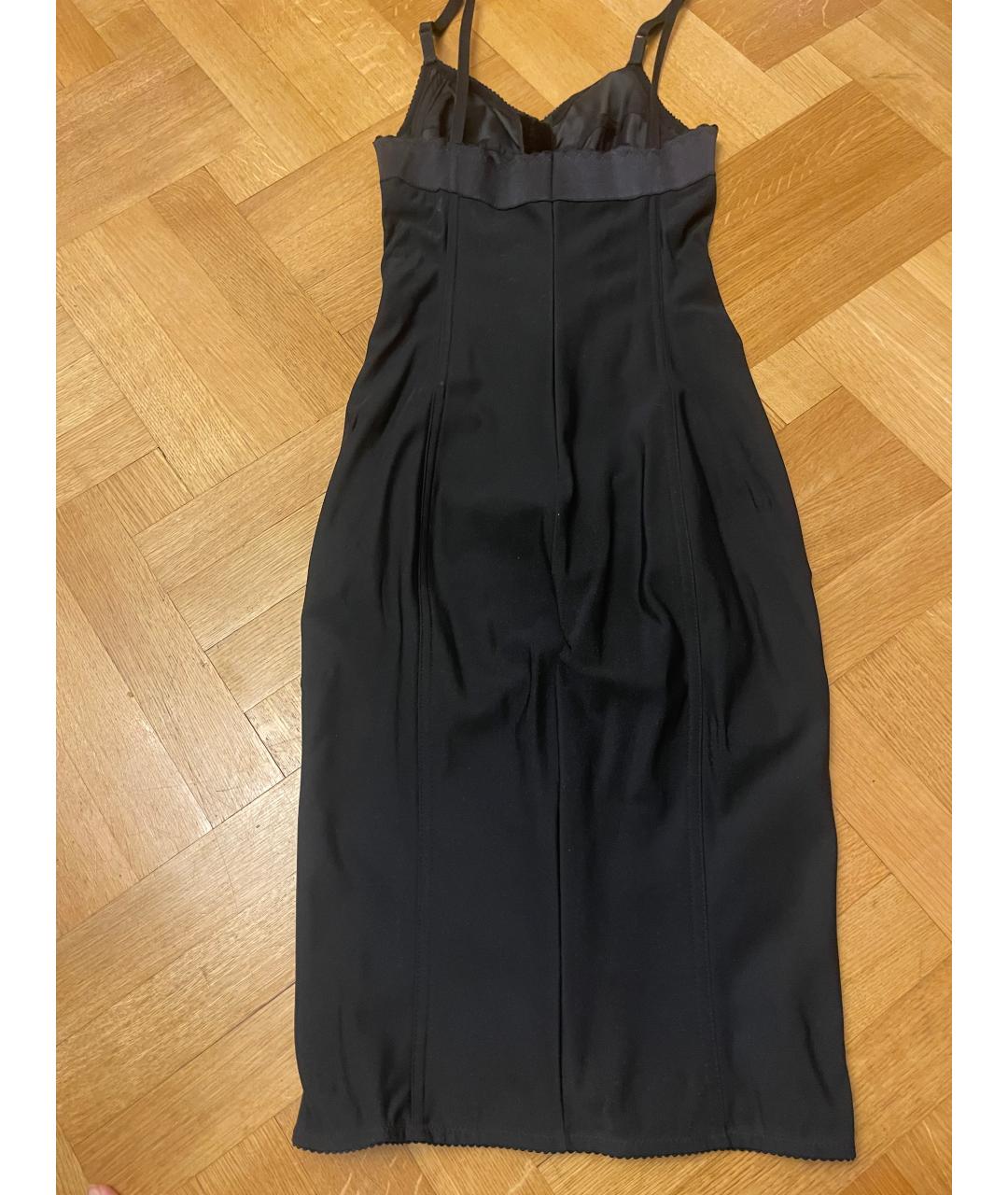 DOLCE&GABBANA Черное вечернее платье, фото 2