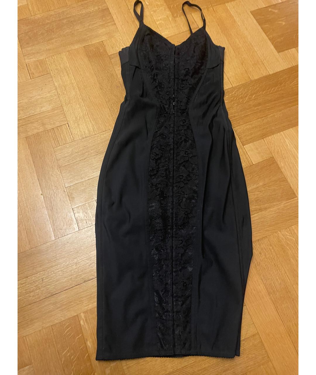 DOLCE&GABBANA Черное вечернее платье, фото 5