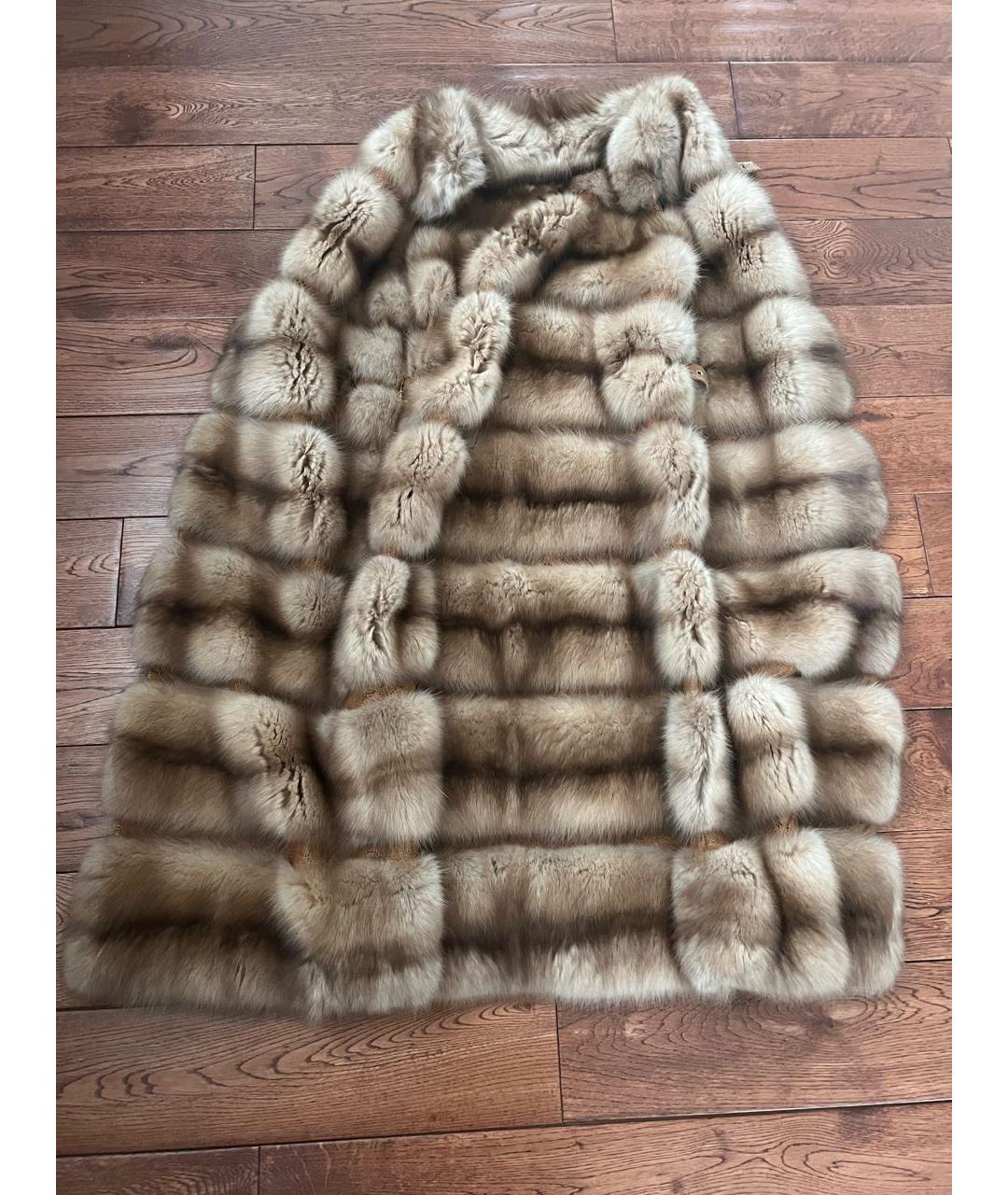 GIULIANA TESO Коричневый меховой жилет, фото 2