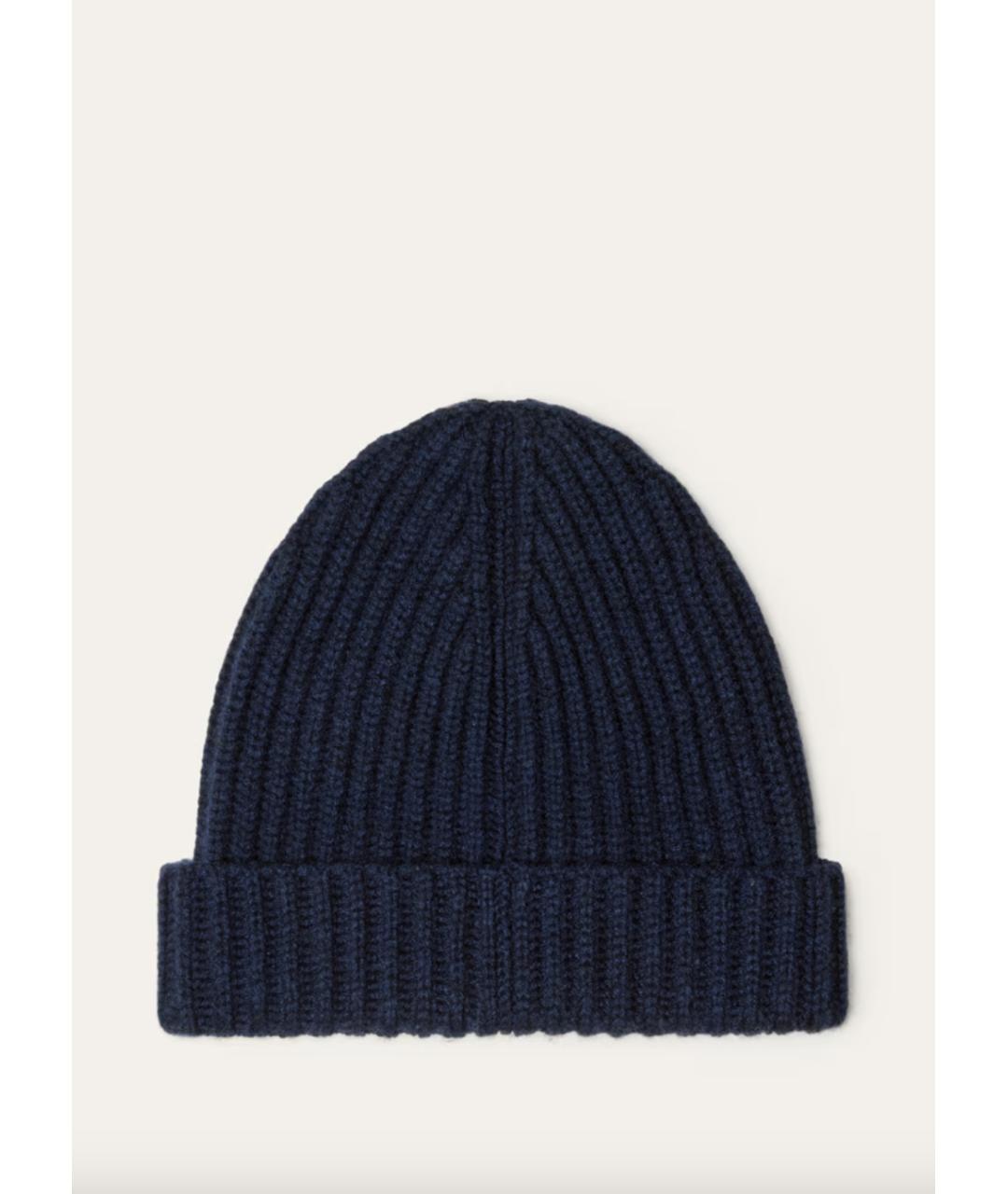LORO PIANA Синяя кашемировая шапка, фото 2