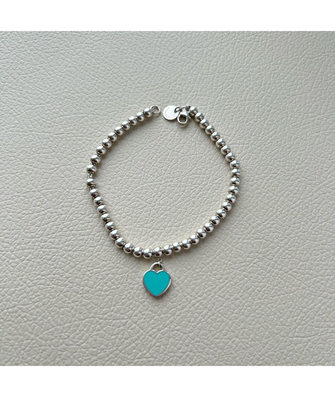 TIFFANY&CO Бирюзовый серебряный браслет, фото 7