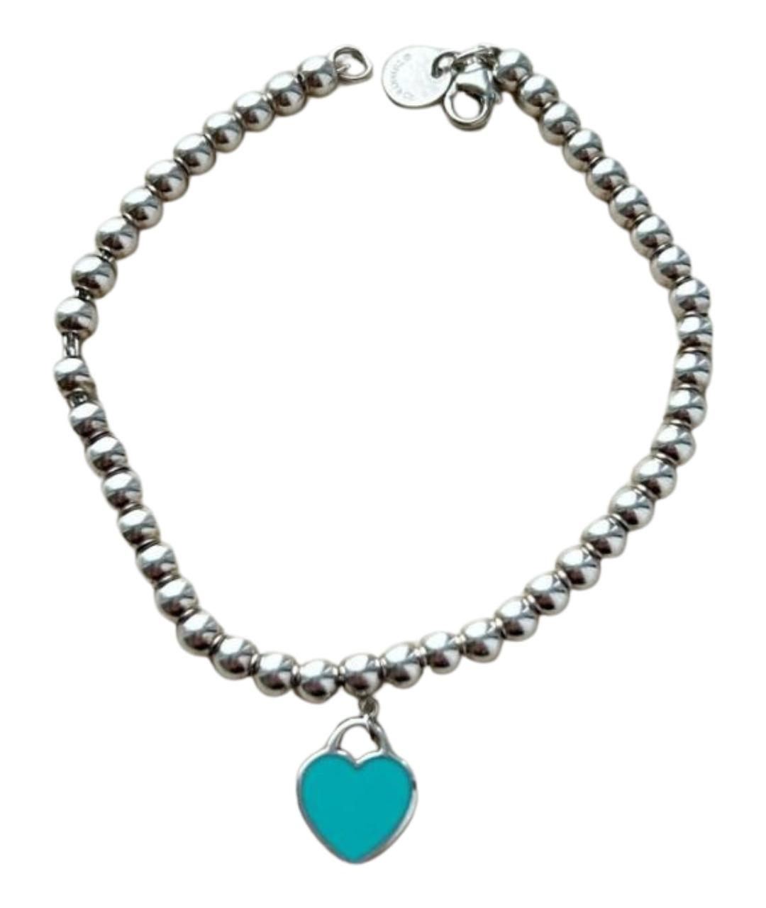 TIFFANY&CO Бирюзовый серебряный браслет, фото 1