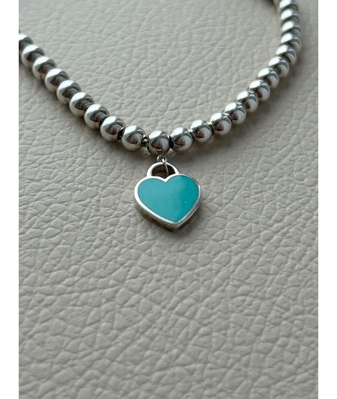 TIFFANY&CO Бирюзовый серебряный браслет, фото 4