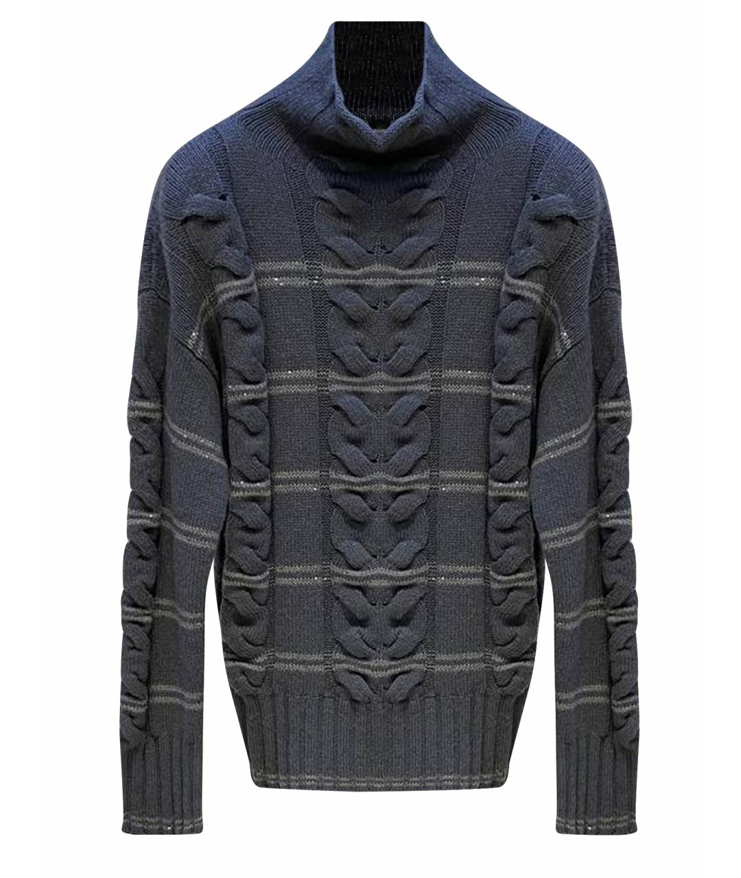 LORENA ANTONIAZZI Серый шерстяной джемпер / свитер, фото 1