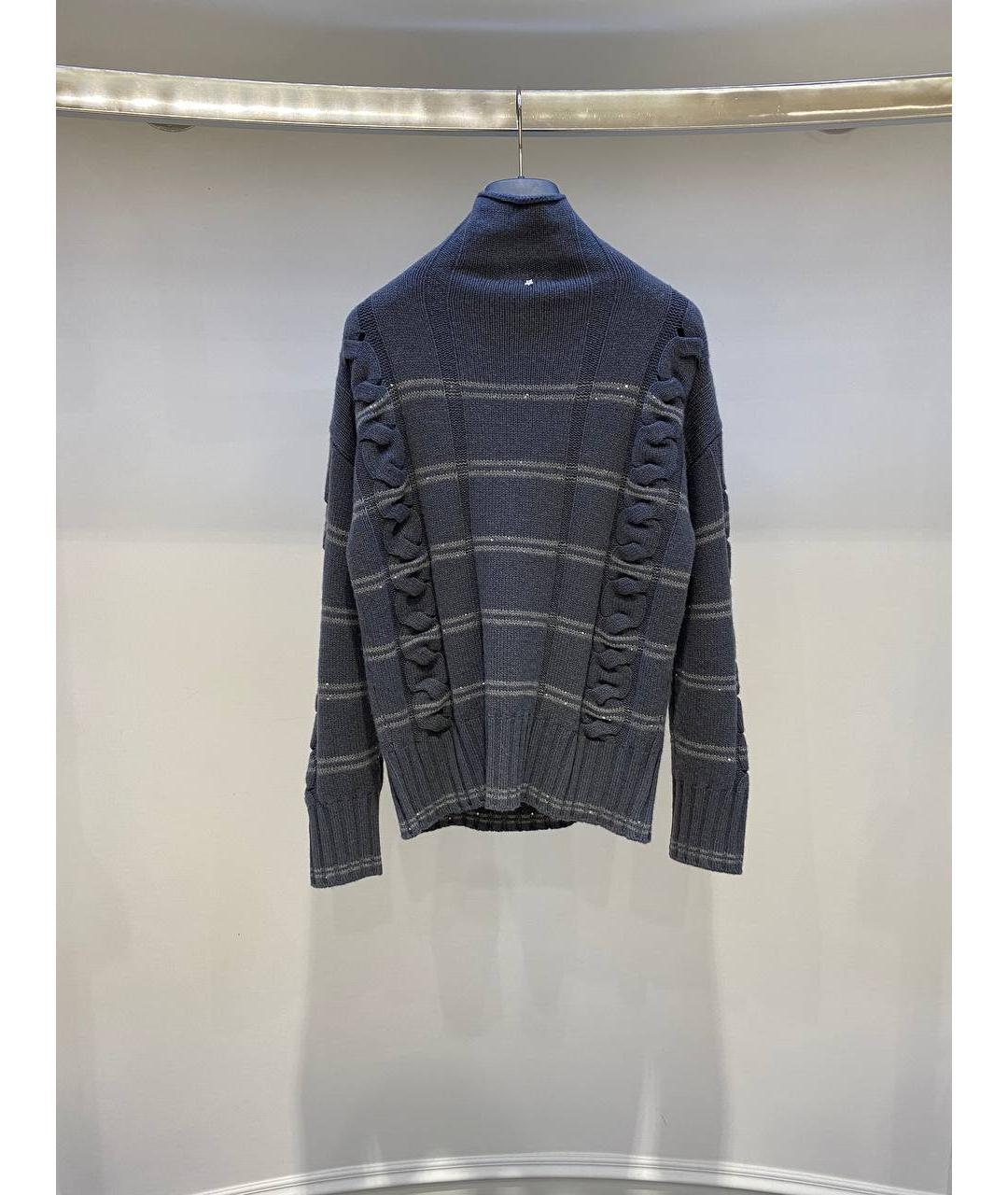 LORENA ANTONIAZZI Серый шерстяной джемпер / свитер, фото 2