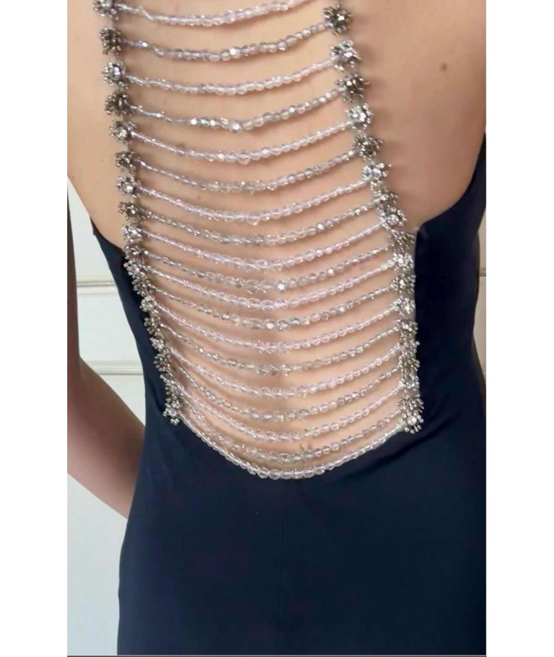 GIORGIO ARMANI Черное ацетатное вечернее платье, фото 3