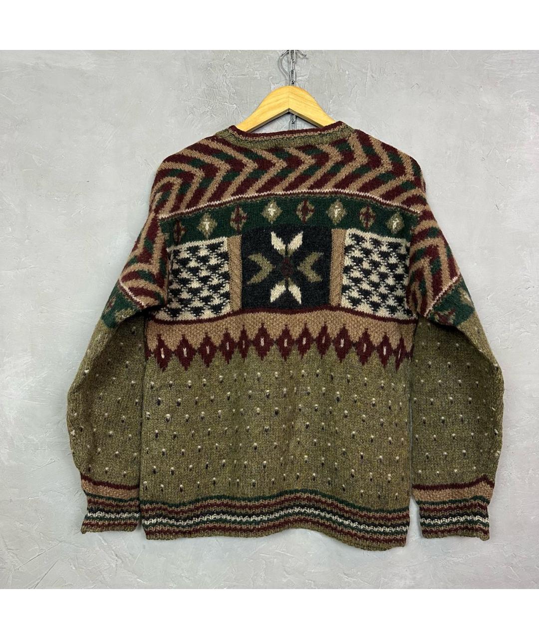 WOOLRICH Коричневый шерстяной джемпер / свитер, фото 3