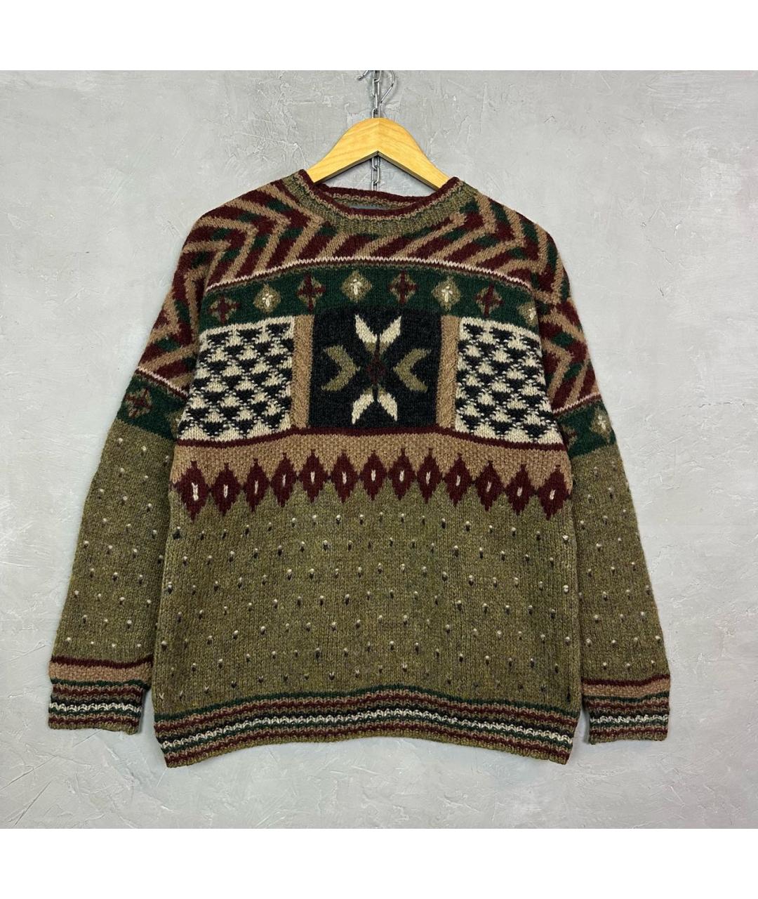 WOOLRICH Коричневый шерстяной джемпер / свитер, фото 2