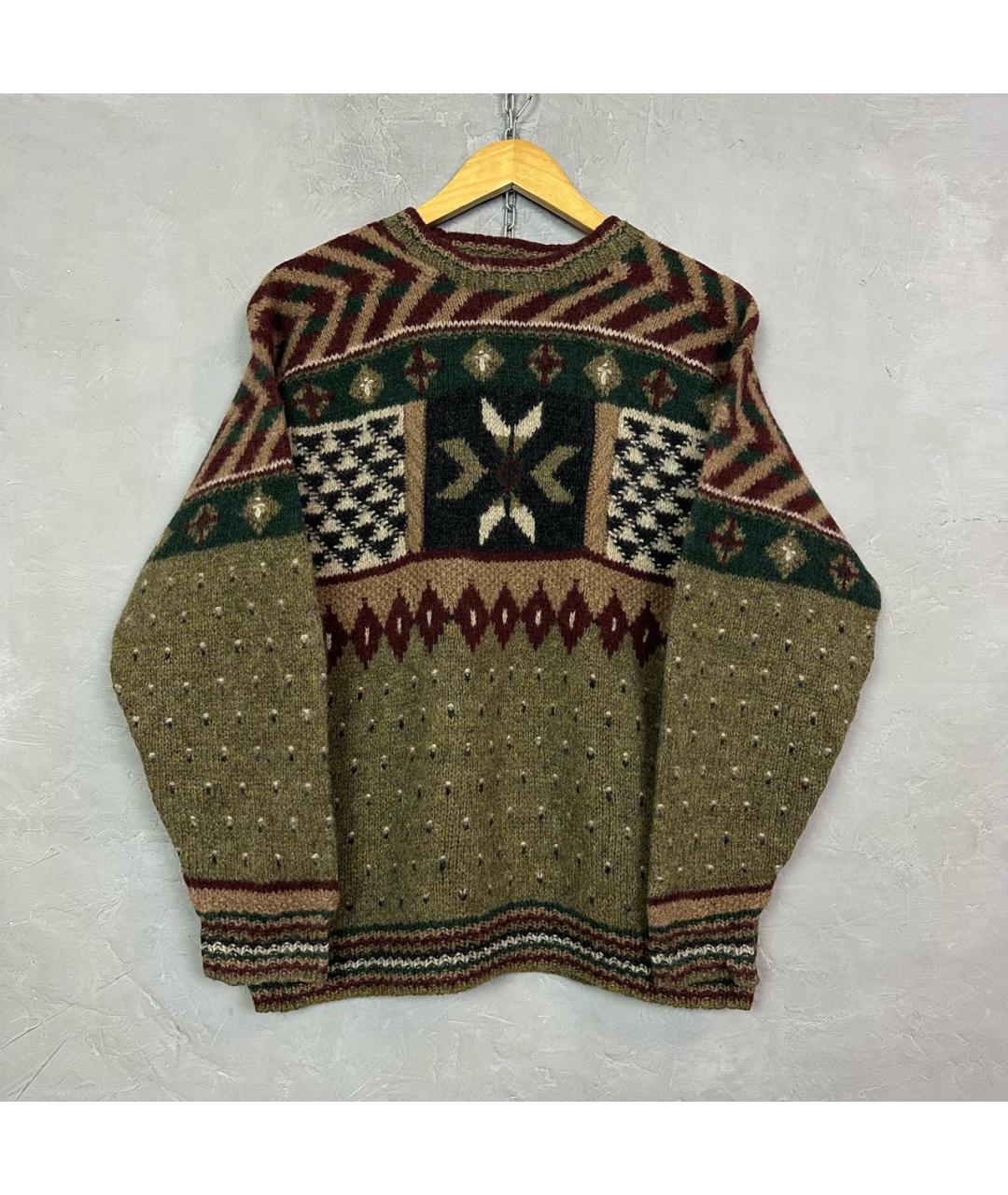 WOOLRICH Коричневый шерстяной джемпер / свитер, фото 8