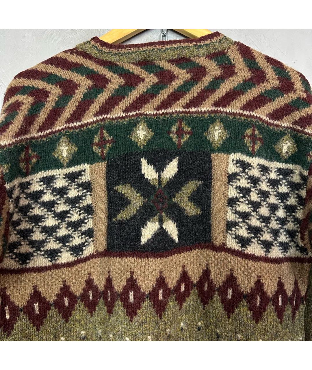 WOOLRICH Коричневый шерстяной джемпер / свитер, фото 4