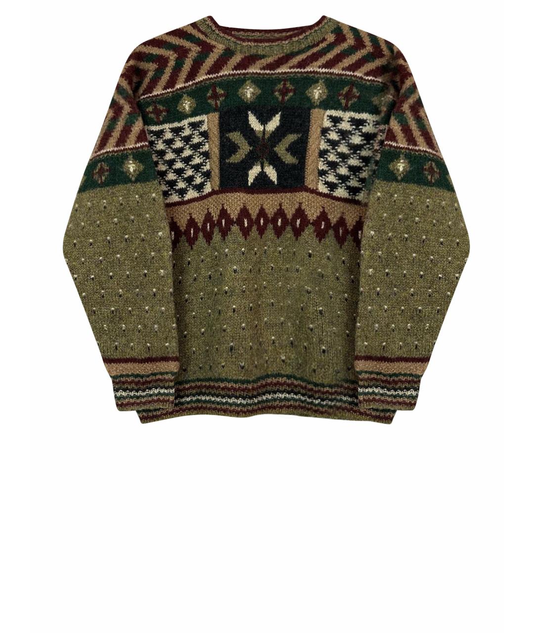 WOOLRICH Коричневый шерстяной джемпер / свитер, фото 1