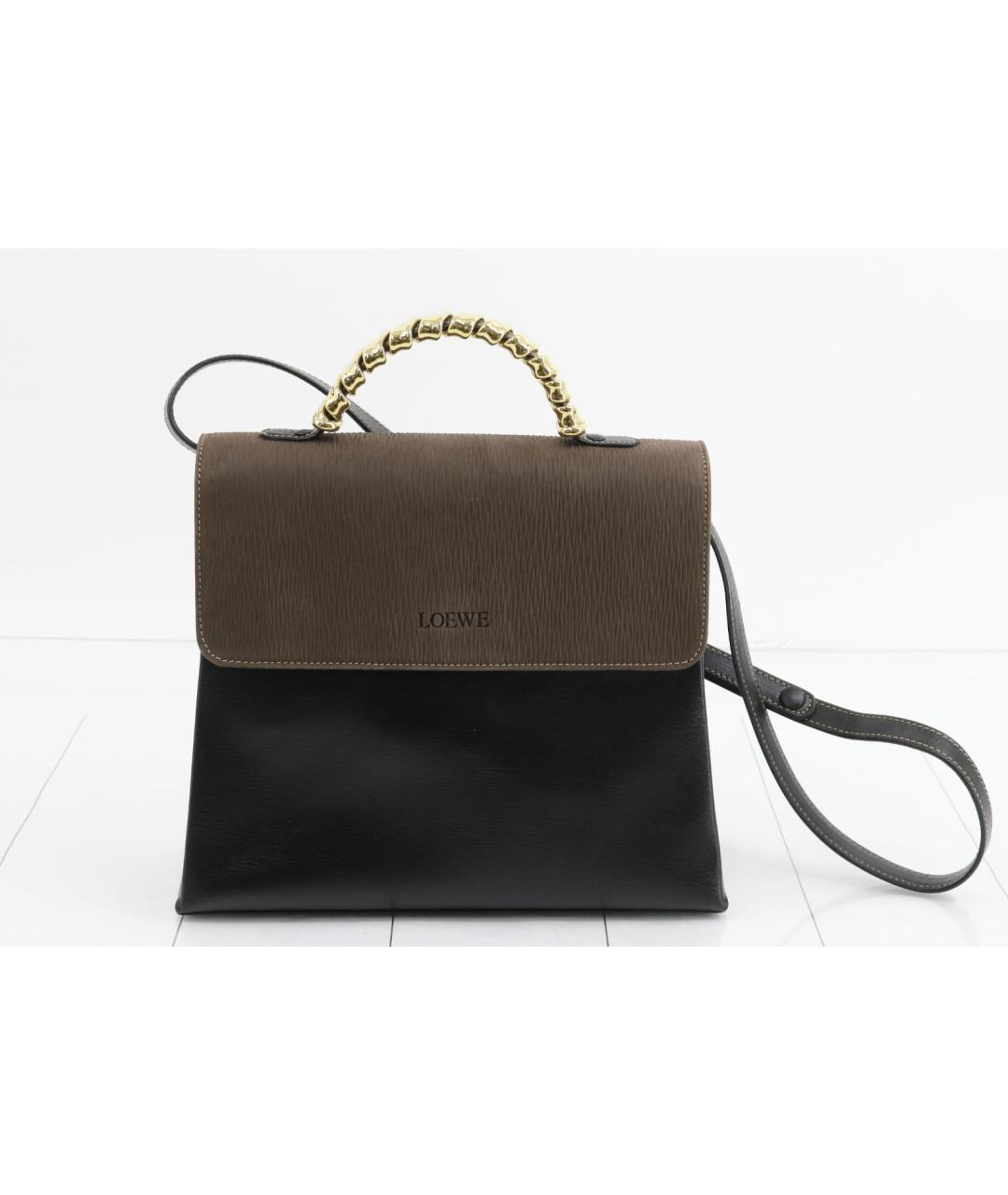 LOEWE Черная кожаная сумка через плечо, фото 8