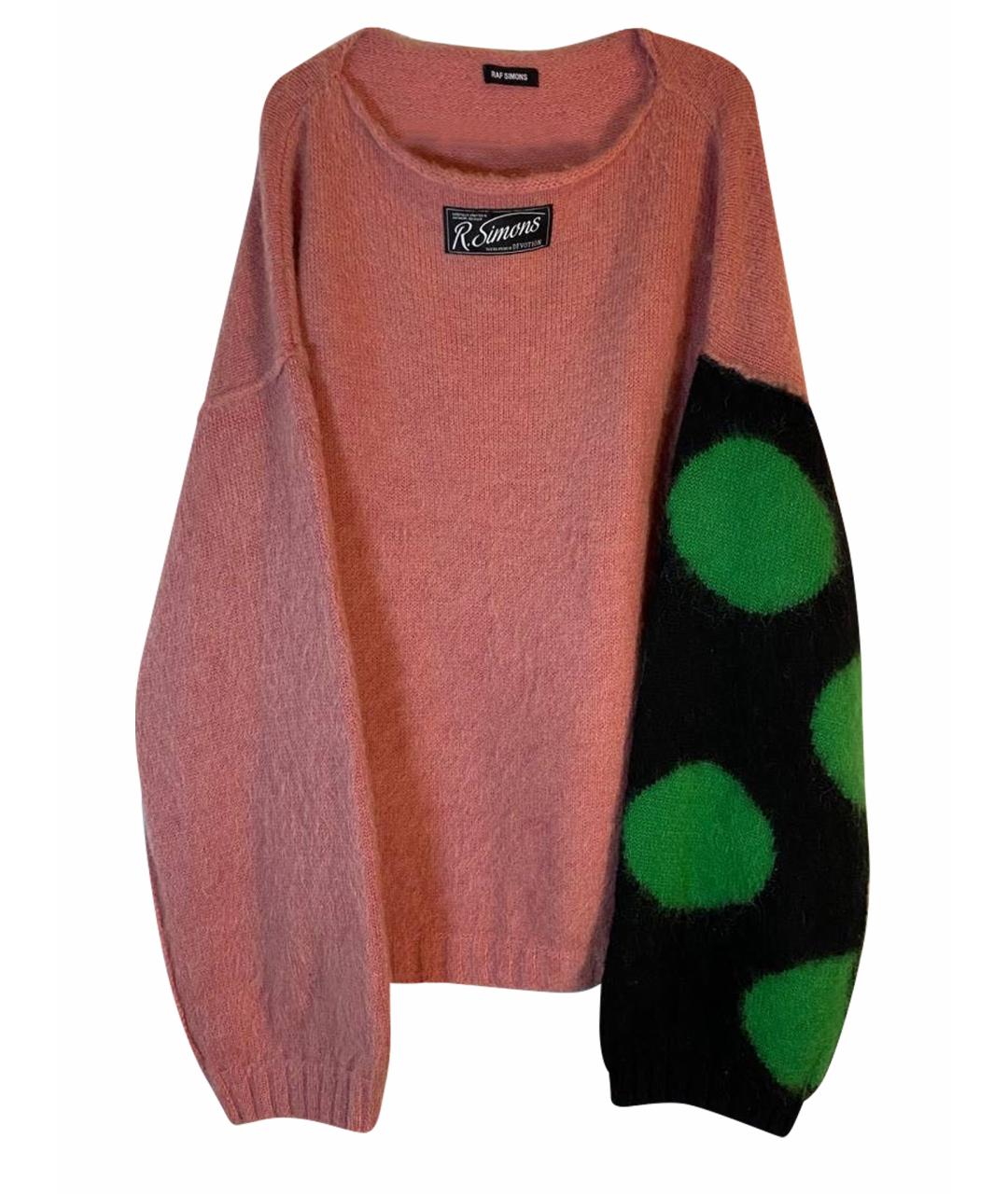 RAF SIMONS Коралловый шерстяной джемпер / свитер, фото 1