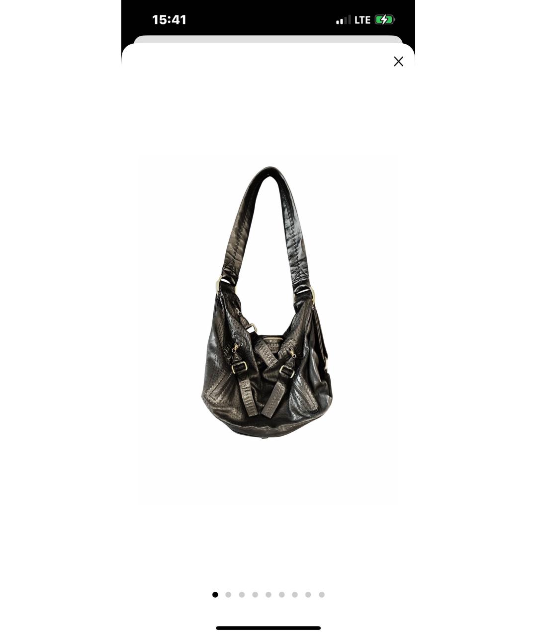 LOEWE Черная кожаная сумка через плечо, фото 5