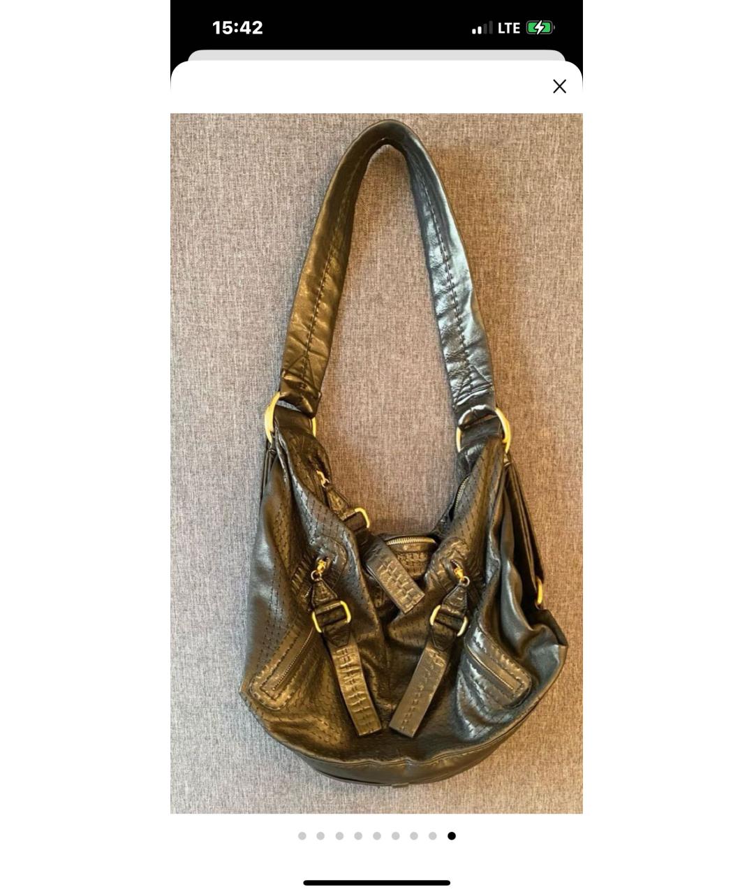 LOEWE Черная кожаная сумка через плечо, фото 2