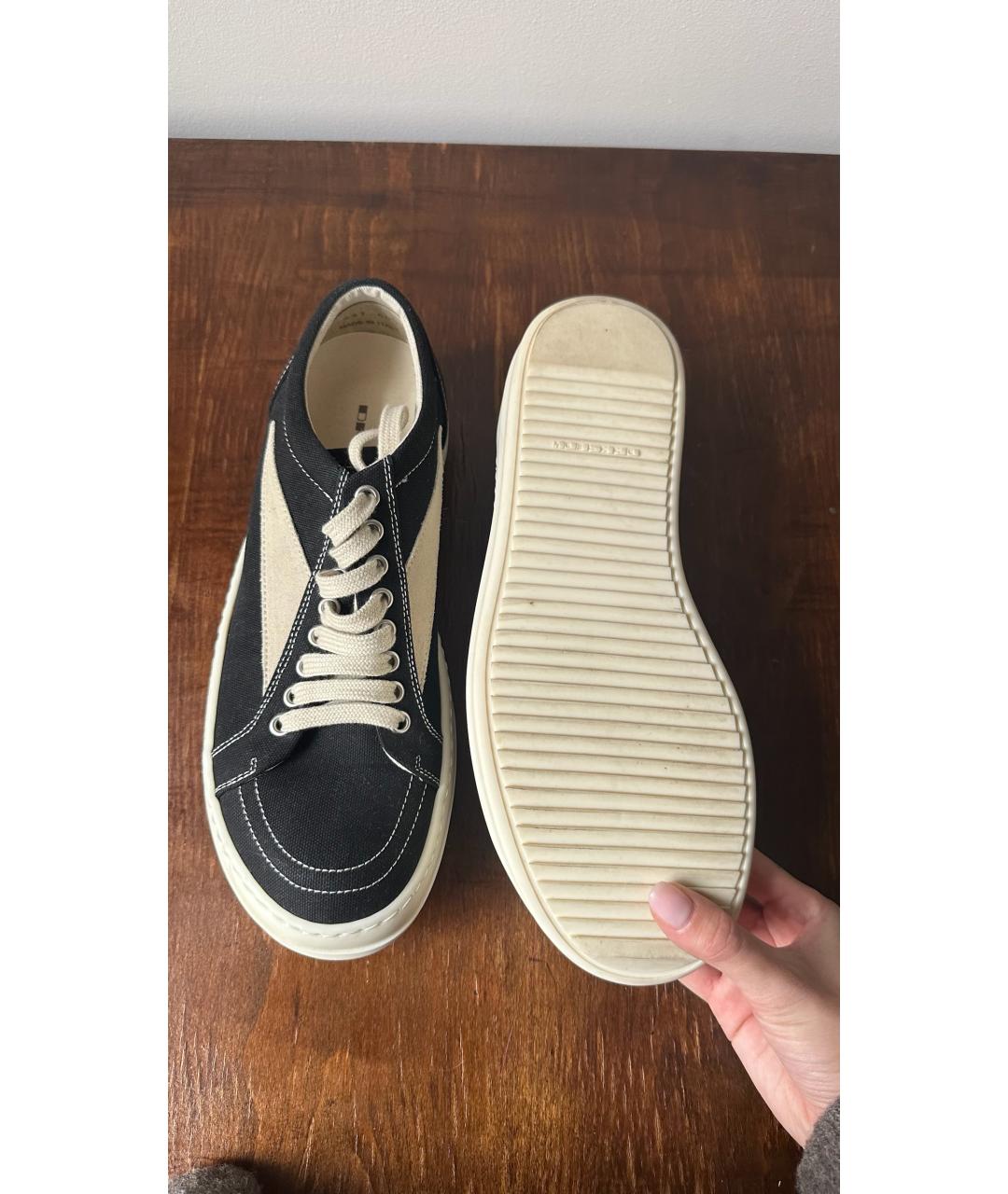 RICK OWENS DRKSHDW Черные замшевые кеды, фото 5