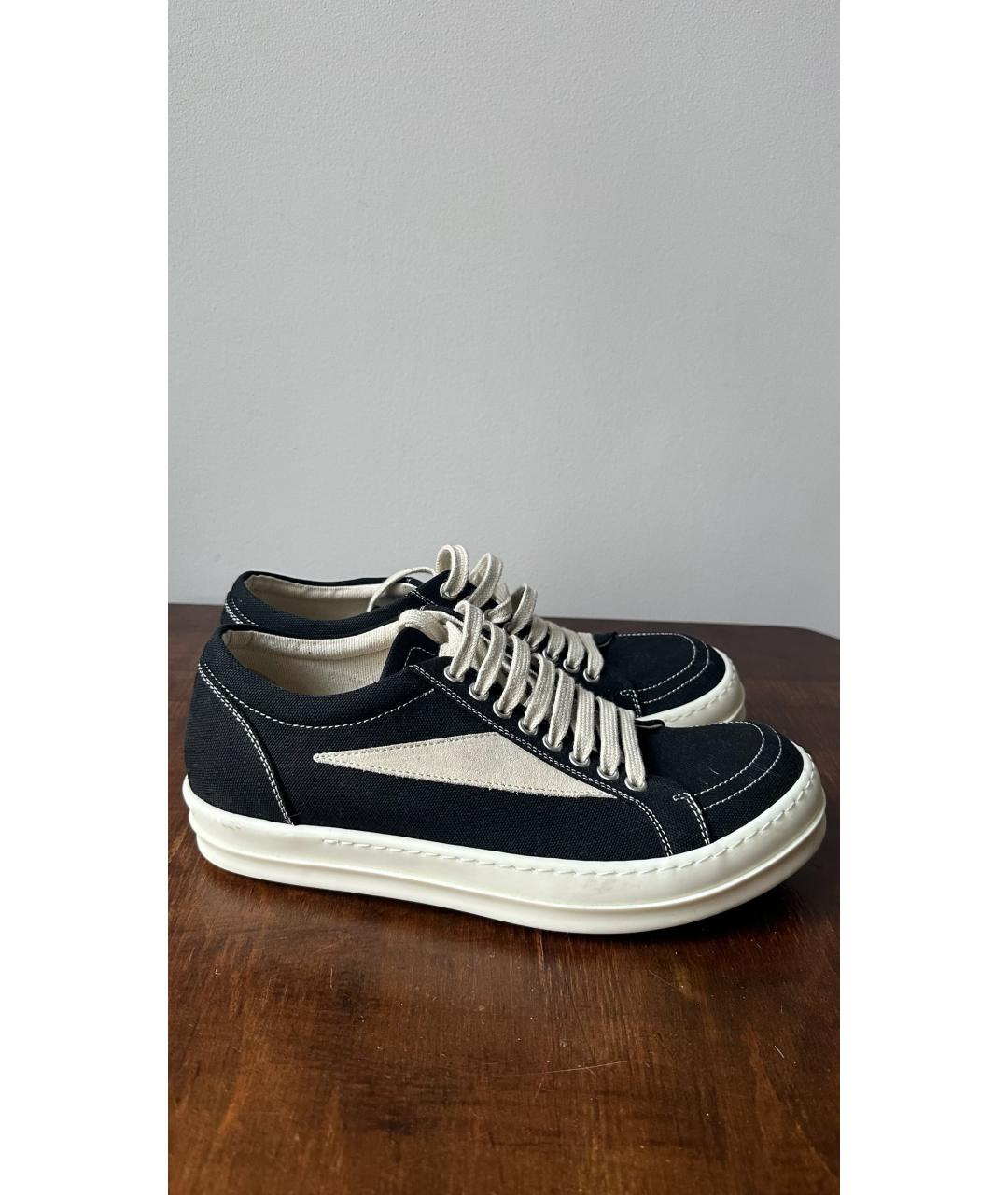 RICK OWENS DRKSHDW Черные замшевые кеды, фото 6