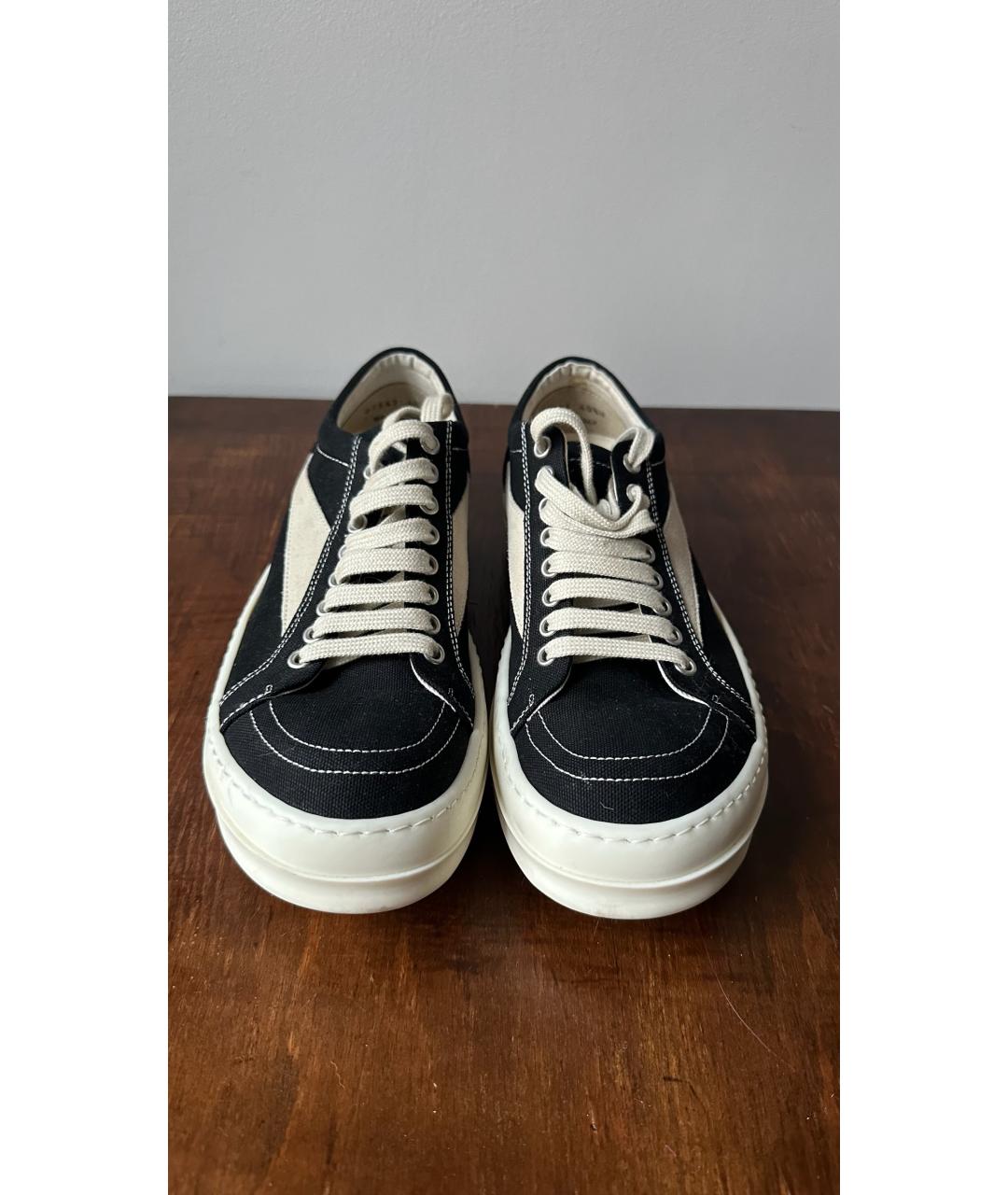 RICK OWENS DRKSHDW Черные замшевые кеды, фото 3