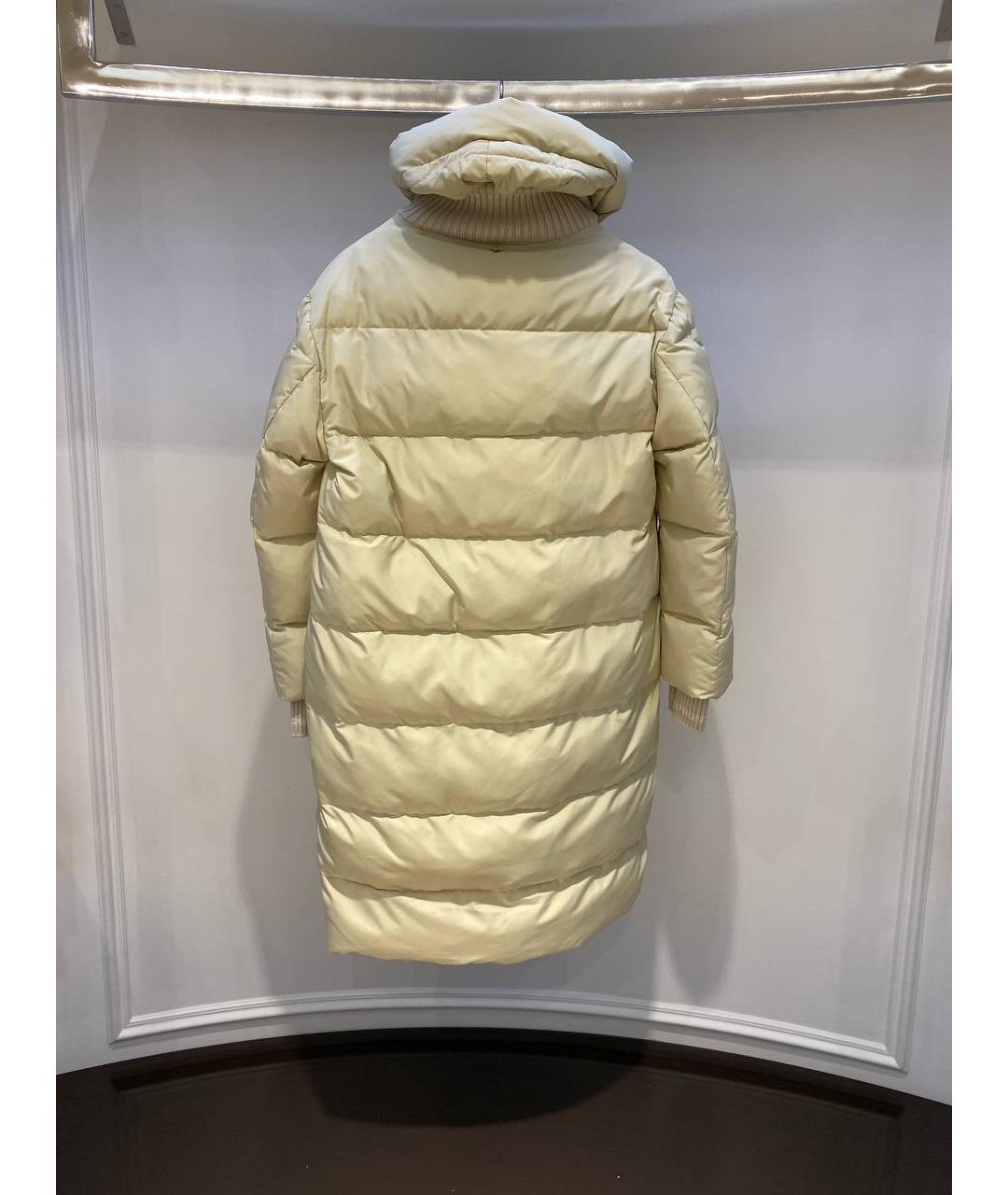 LORENA ANTONIAZZI Бежевый полиэстеровый пуховик, фото 2