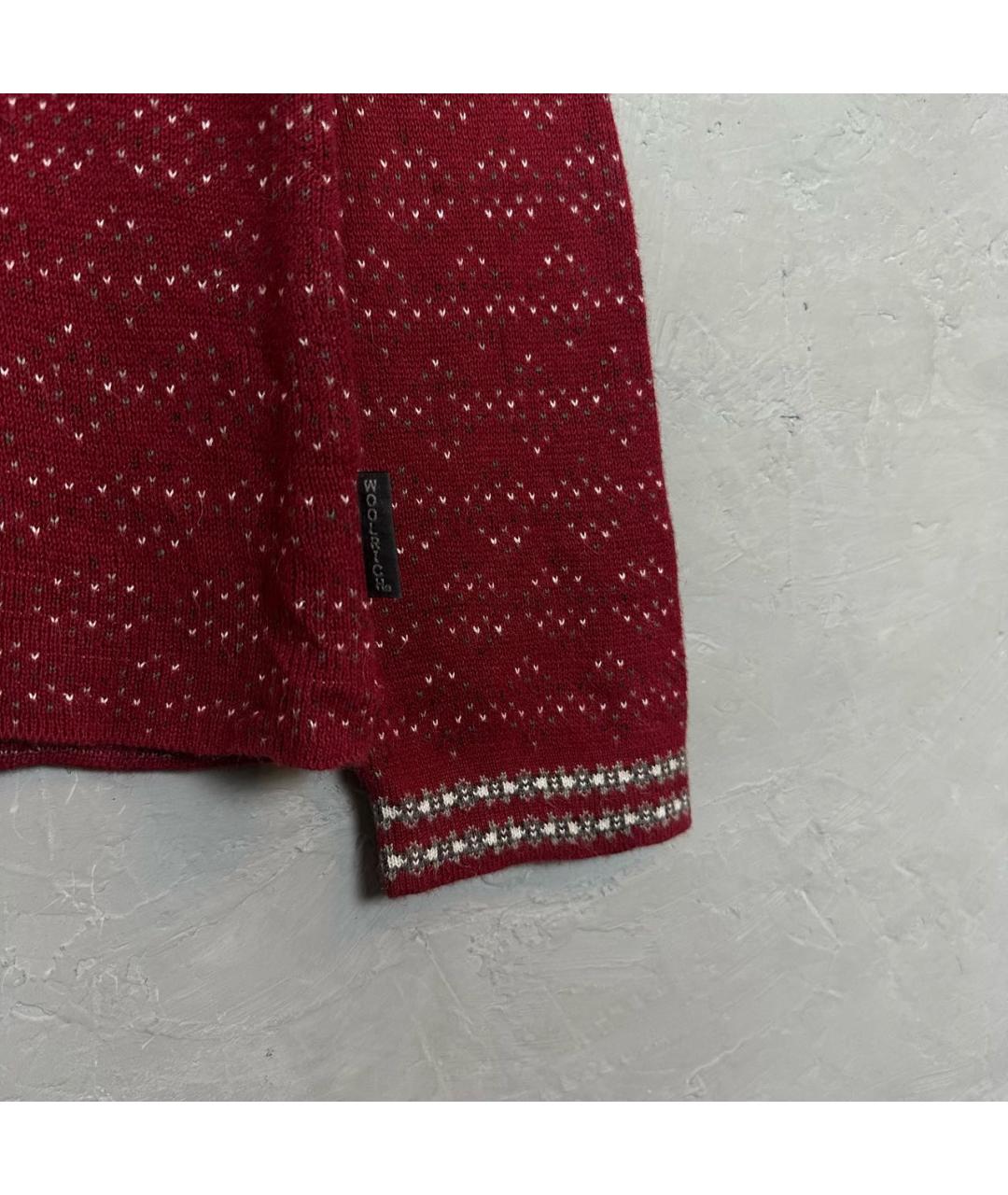 WOOLRICH Бордовый хлопковый джемпер / свитер, фото 5
