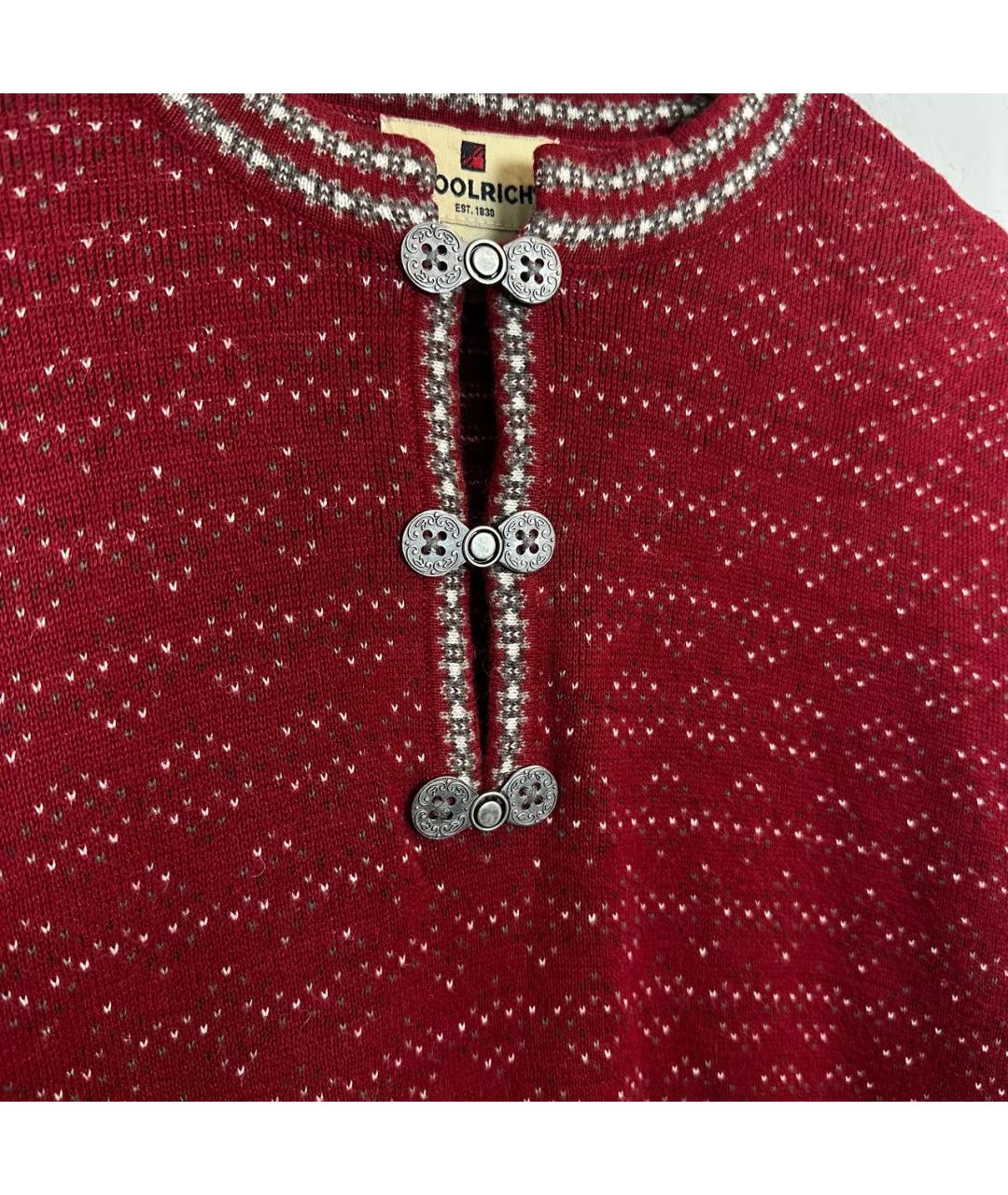 WOOLRICH Бордовый хлопковый джемпер / свитер, фото 4