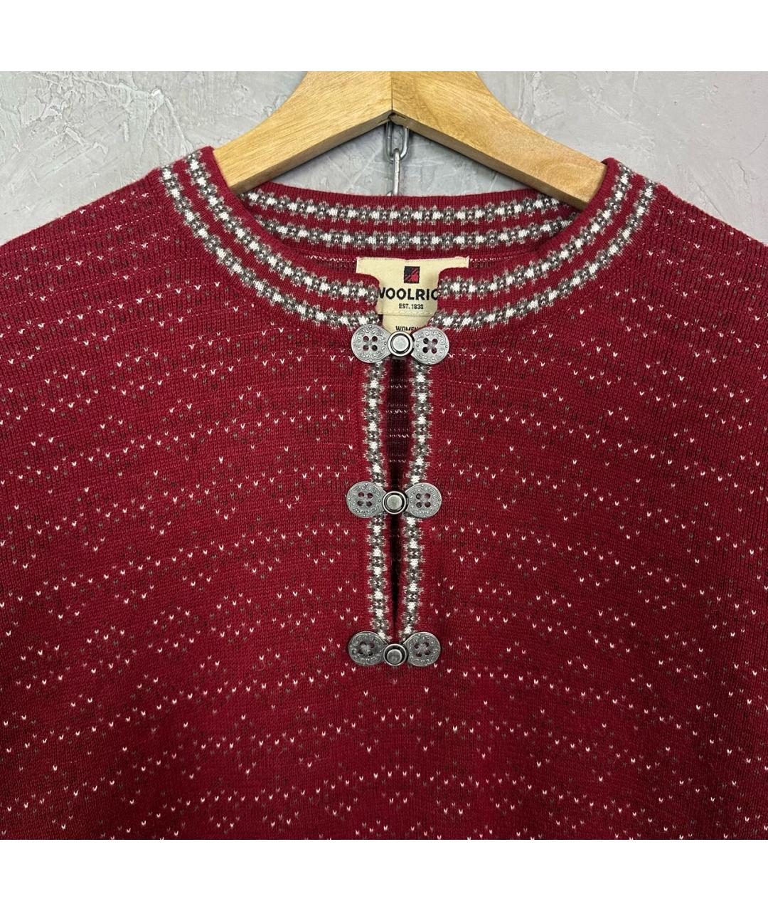 WOOLRICH Бордовый хлопковый джемпер / свитер, фото 3