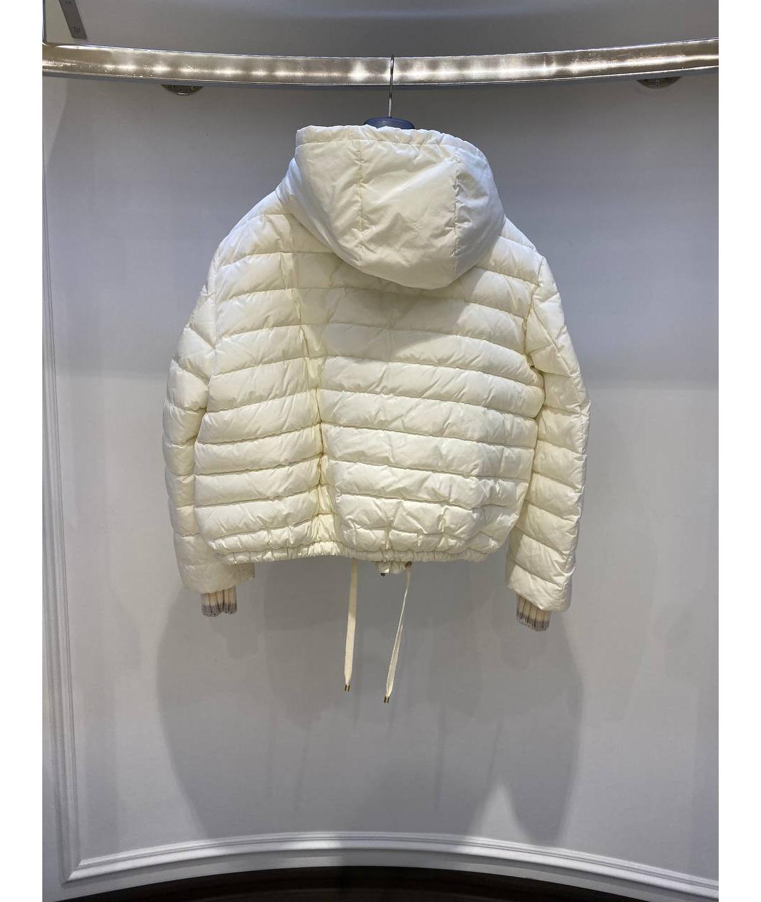 LORENA ANTONIAZZI Белый полиэстеровый пуховик, фото 2